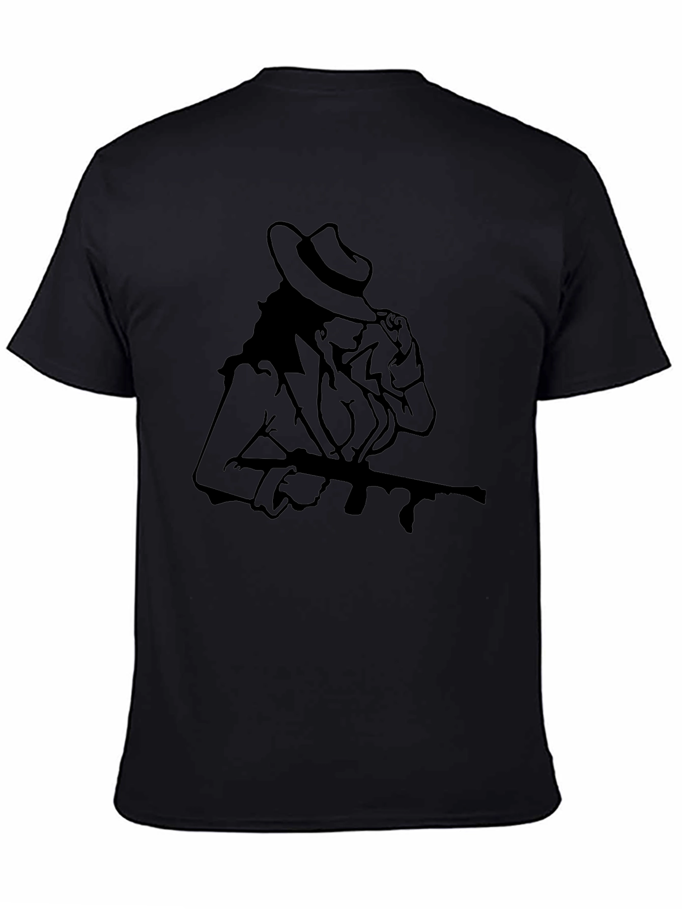 Black Gangster Girl Black T-Shirt view 4