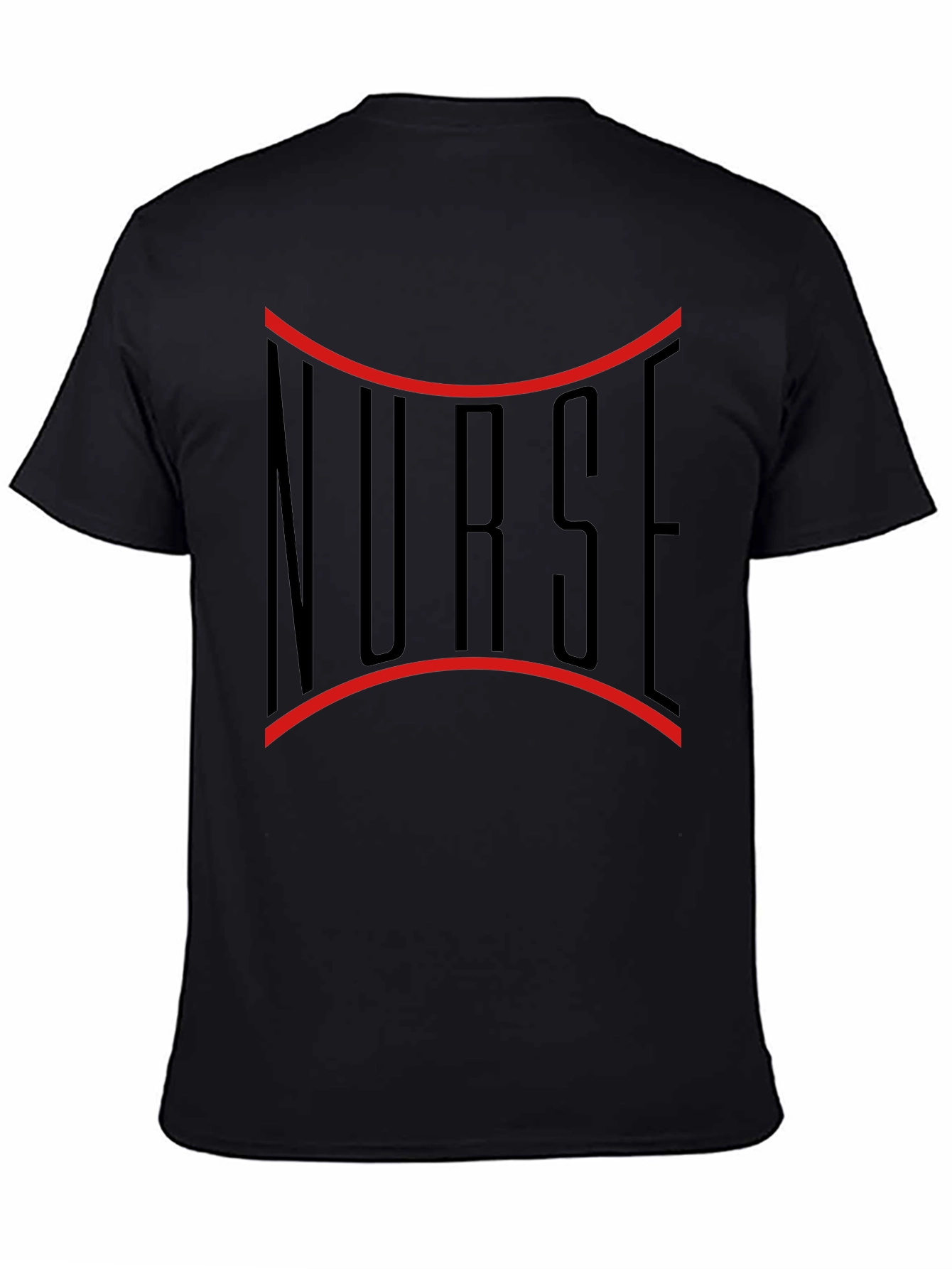 Black Nurse T-Shirt, Healthcare Hero Tee view 4