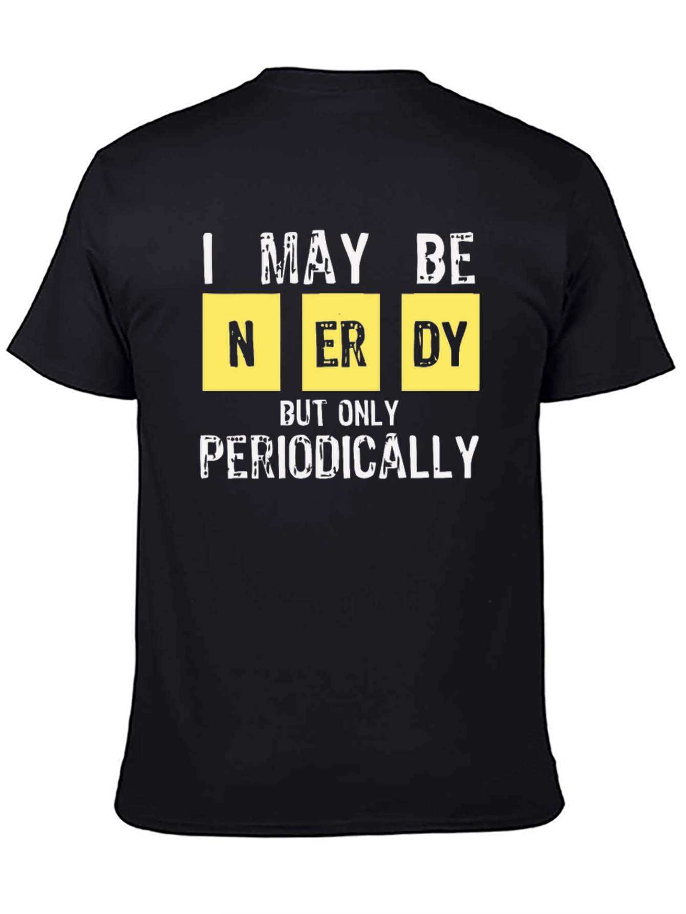 Black Nerdy Periodically Graphic T-Shirt view 4