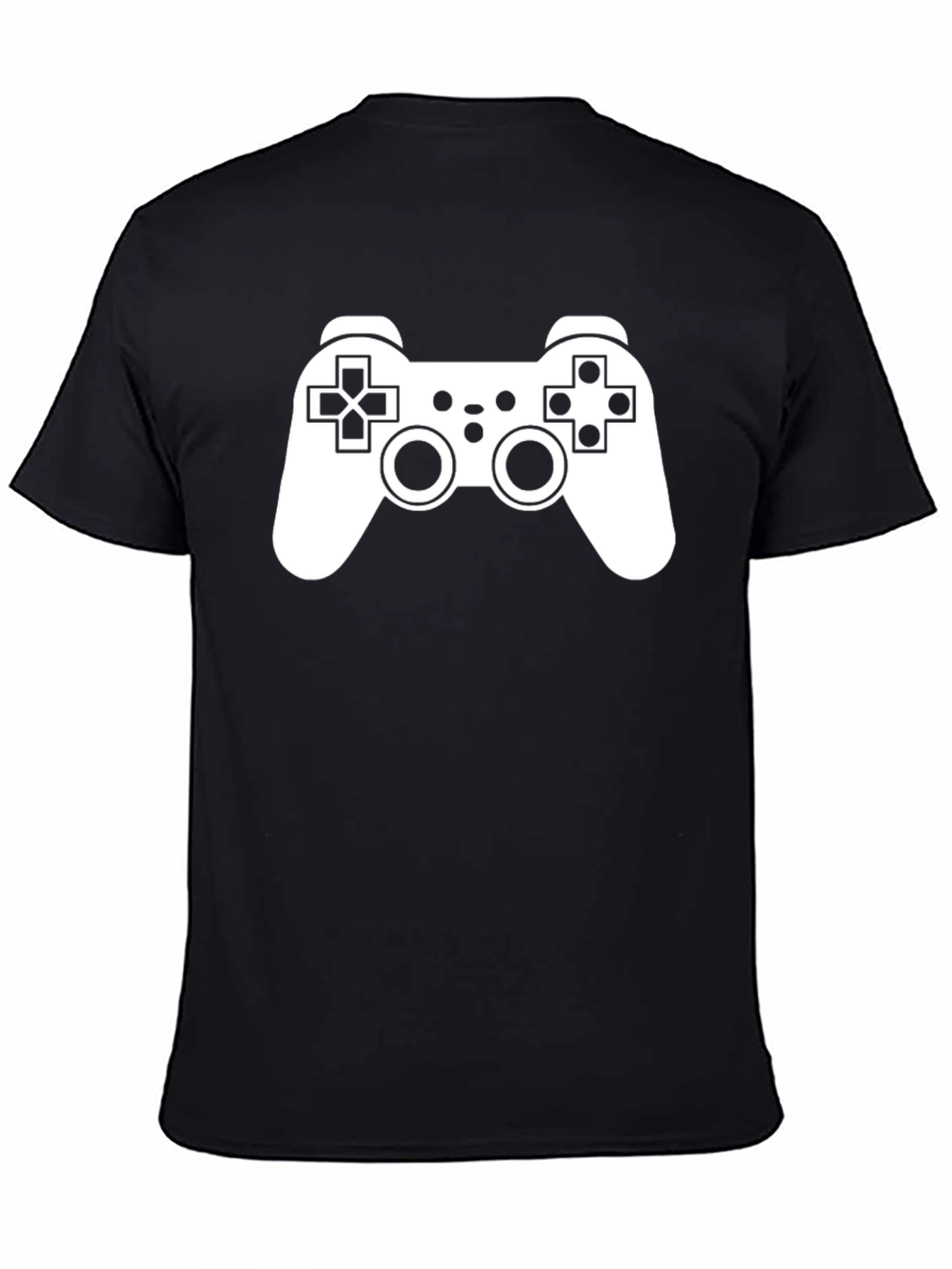 Black Gamer Style Black T-Shirt view 4