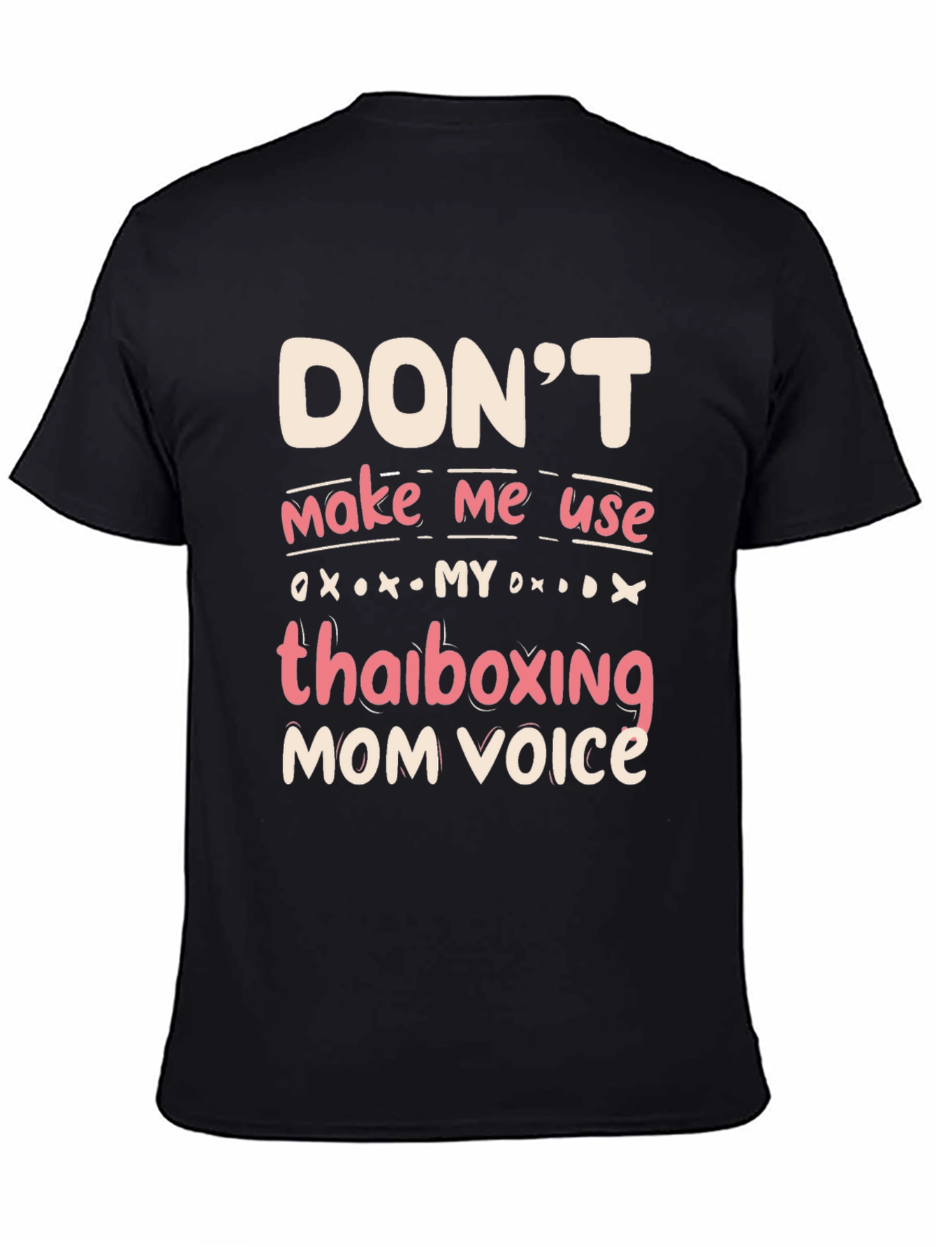 Black Thai Boxing Mom Voice Graphic Tee view 4