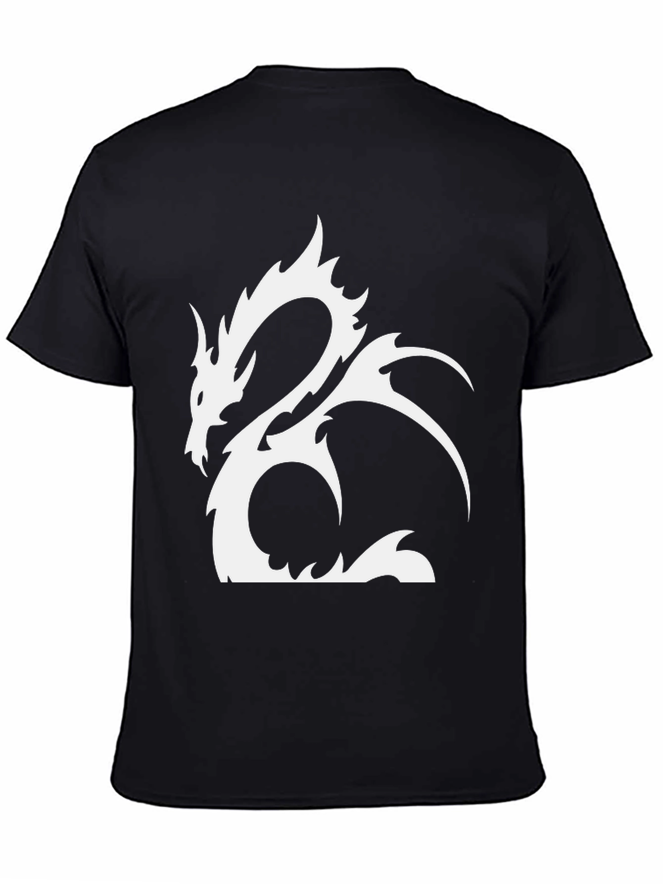 Black Dragon Graphic Black Tee - Stylish & Unique view 4