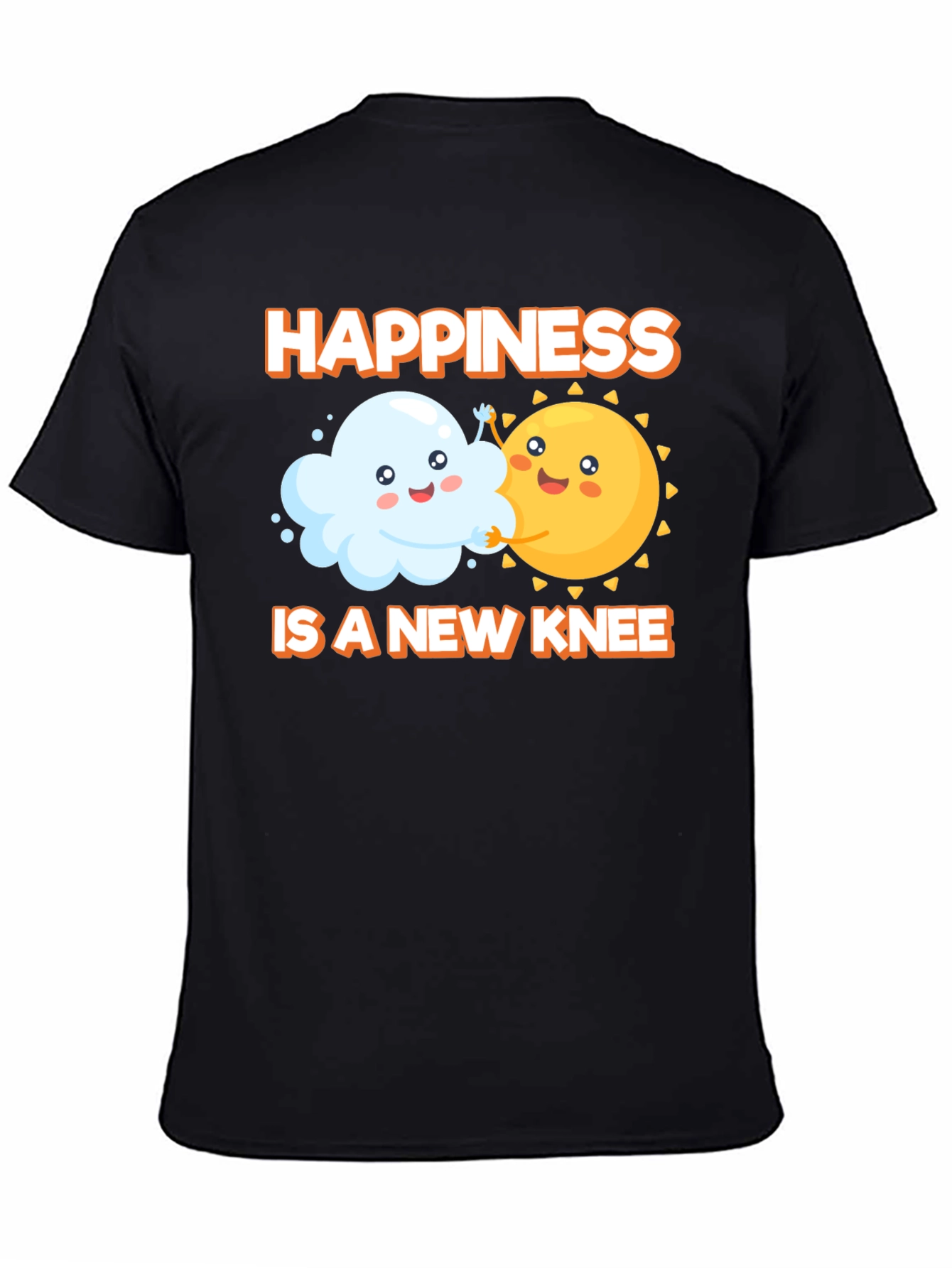 Black Happiness is a New Knee T-Shirt view 4