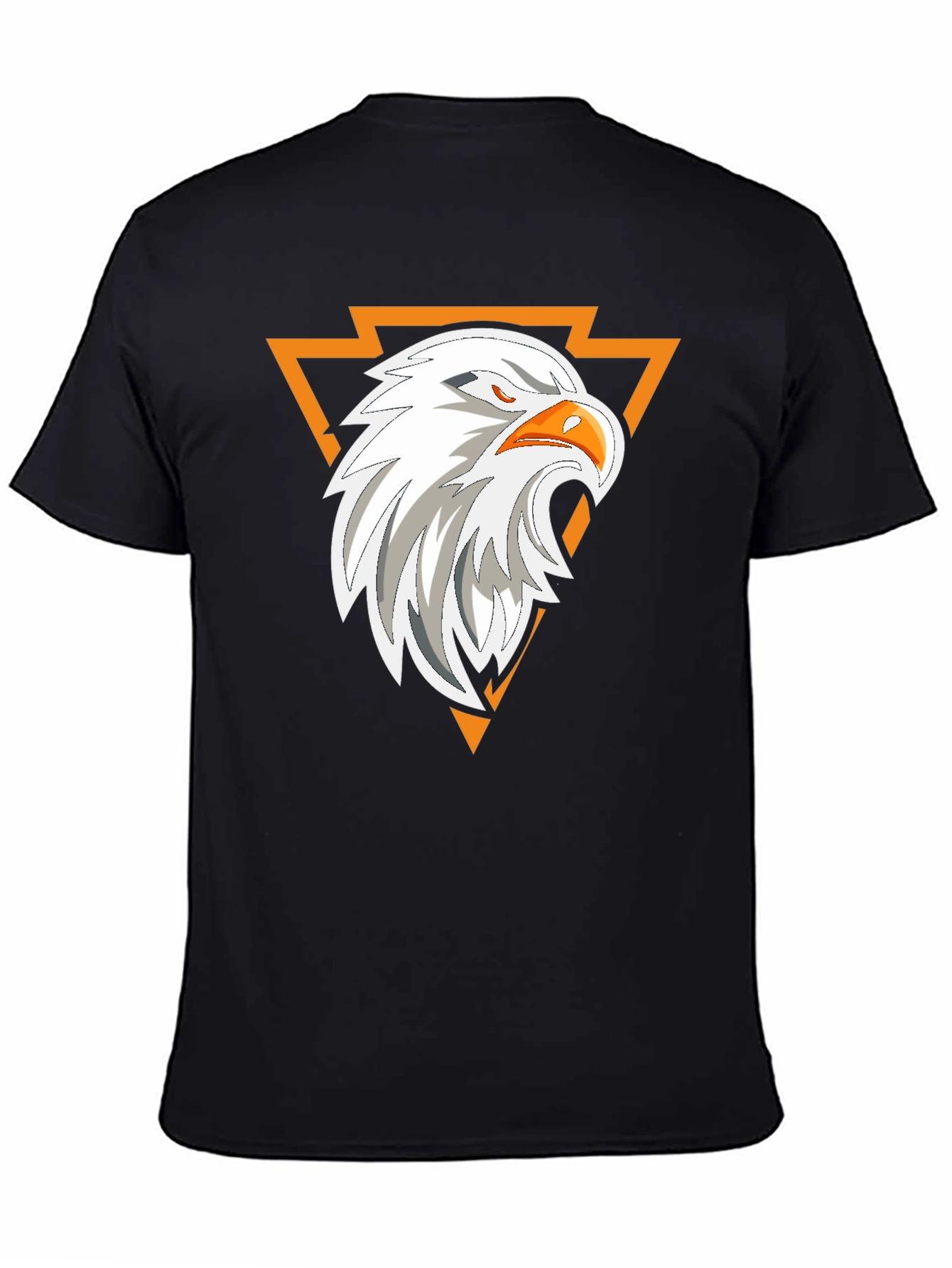 Black Eagle Graphic Print Black T-Shirt view 4