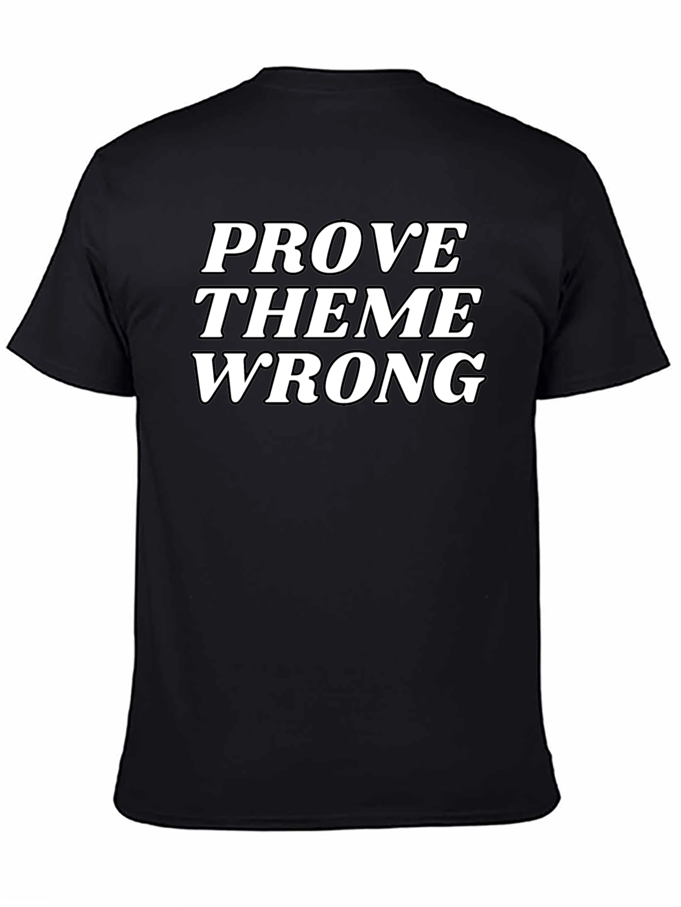 Black Prove Them Wrong Graphic Tee - Black view 4