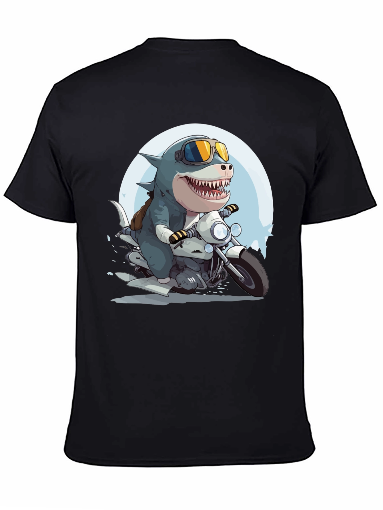 Black Shark Rider Graphic Tee view 4