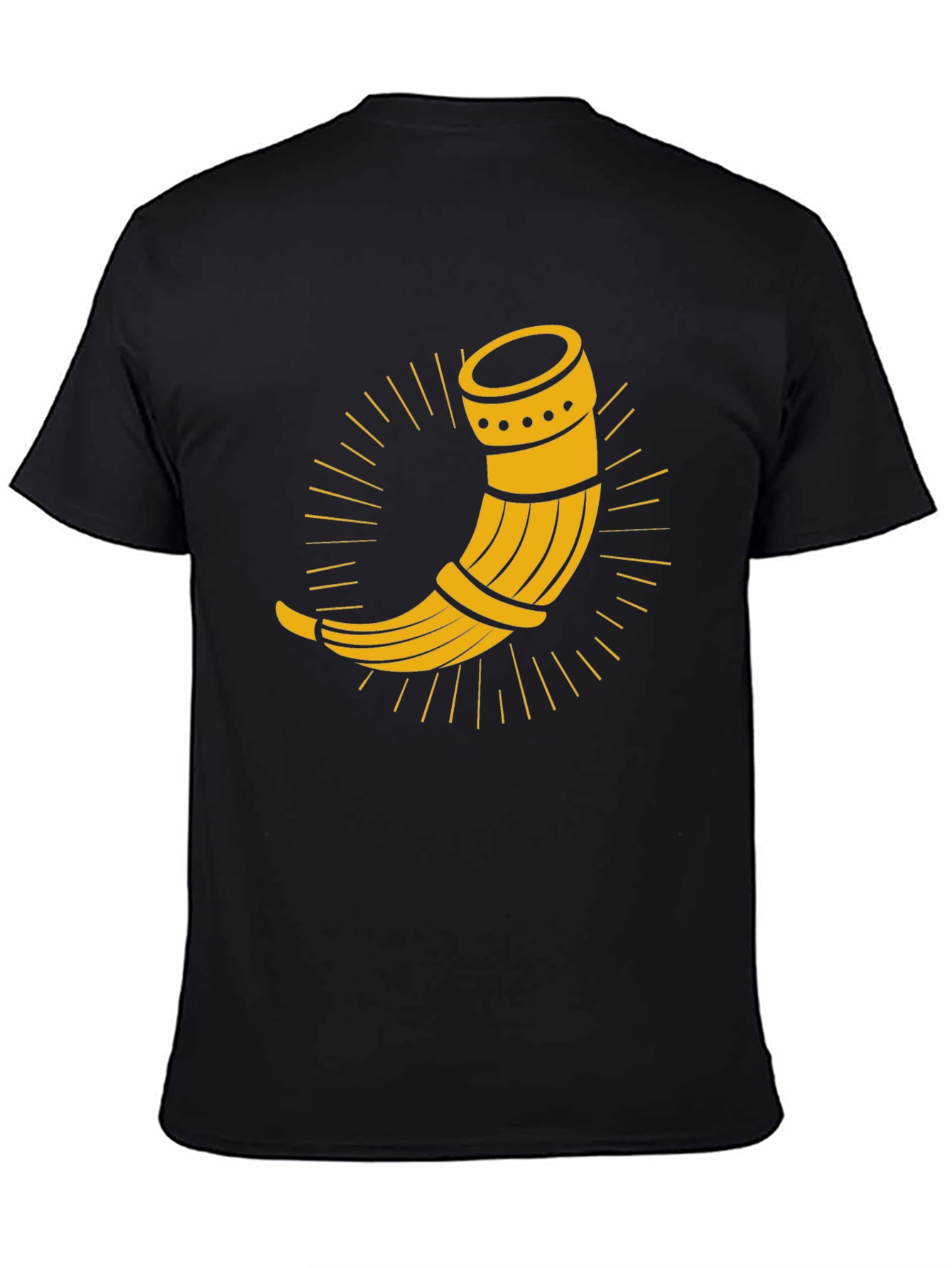Black Drinking Horn Graphic Tee - Black view 4
