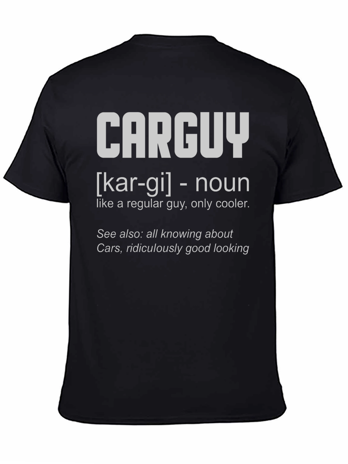 Black Carguys Definition T-Shirt - Black view 4