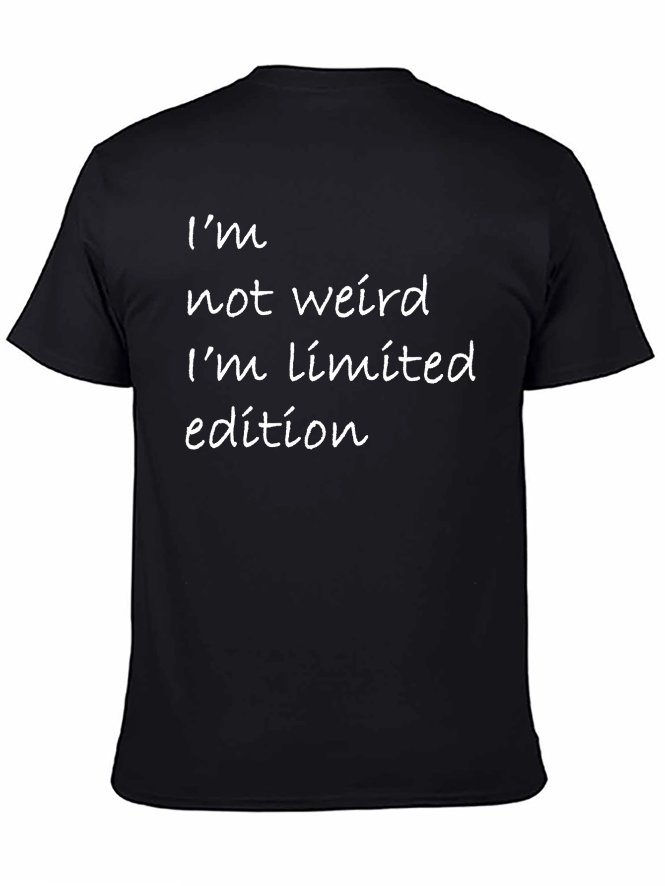 Black Limited Edition Graphic Tee - I'm Not Weird view 4
