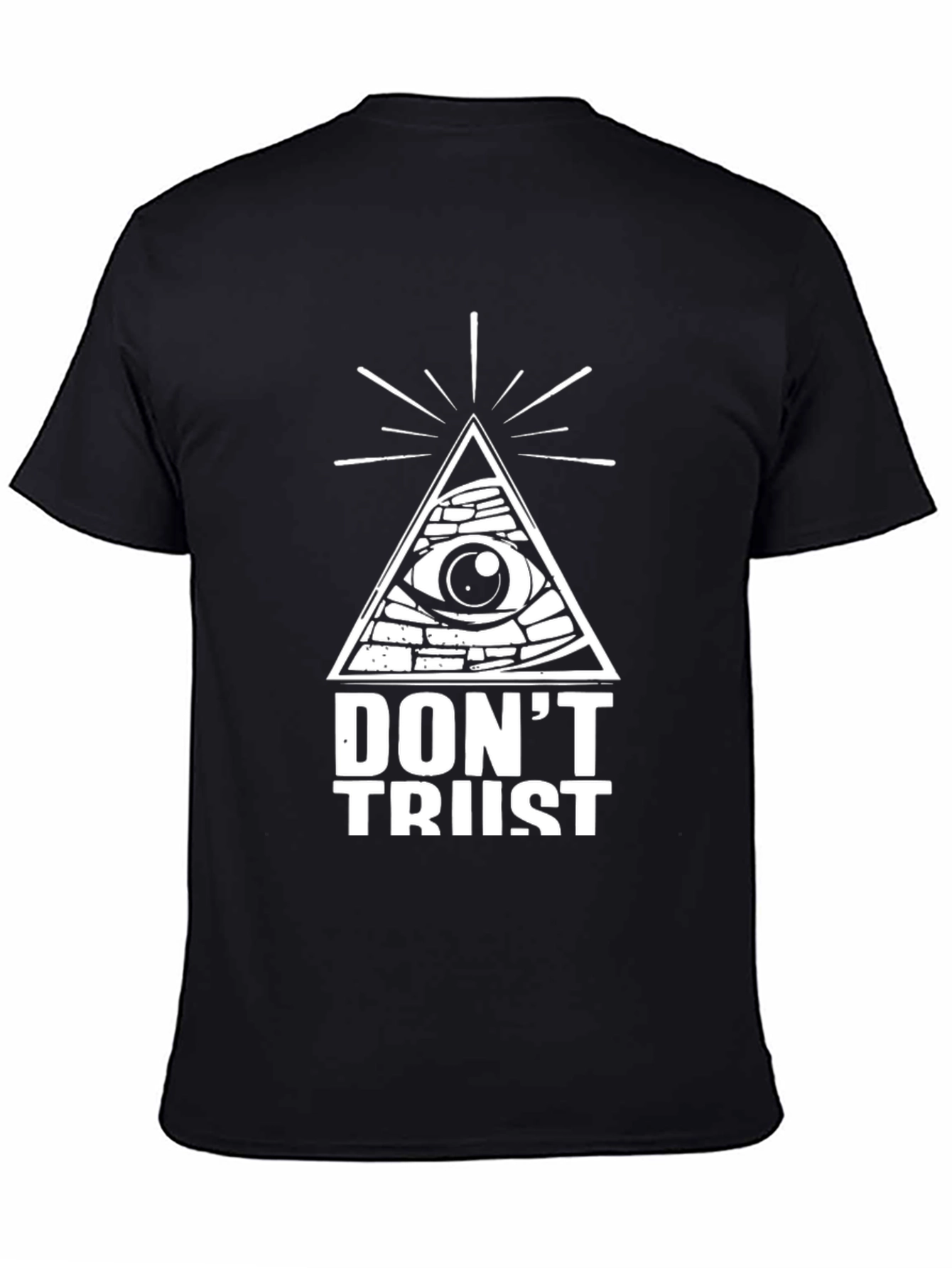 Black Don't Trust Graphic Tee - Black T-Shirt view 4