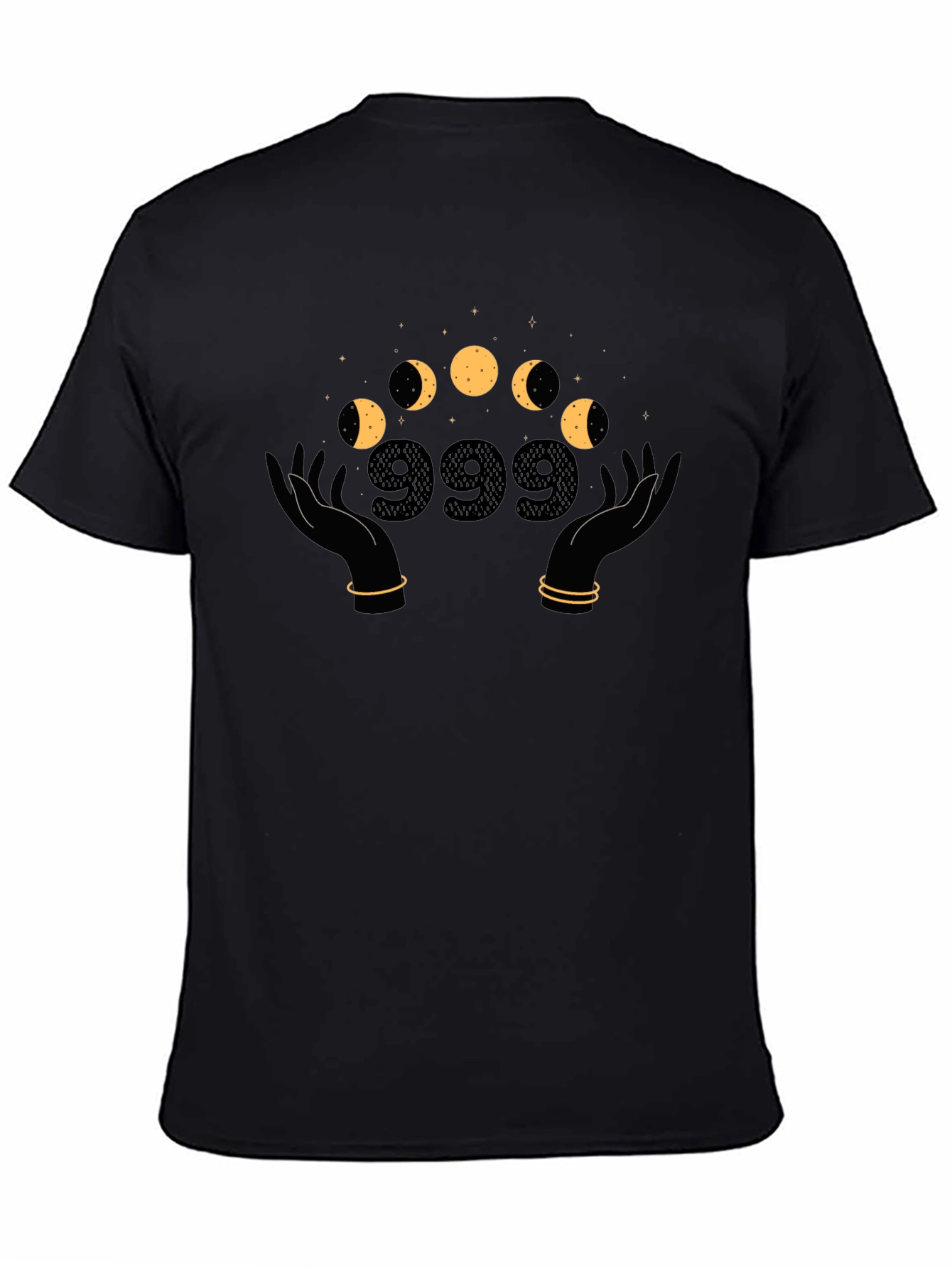 Black Mystic 999 Moon Phase Graphic Tee view 4