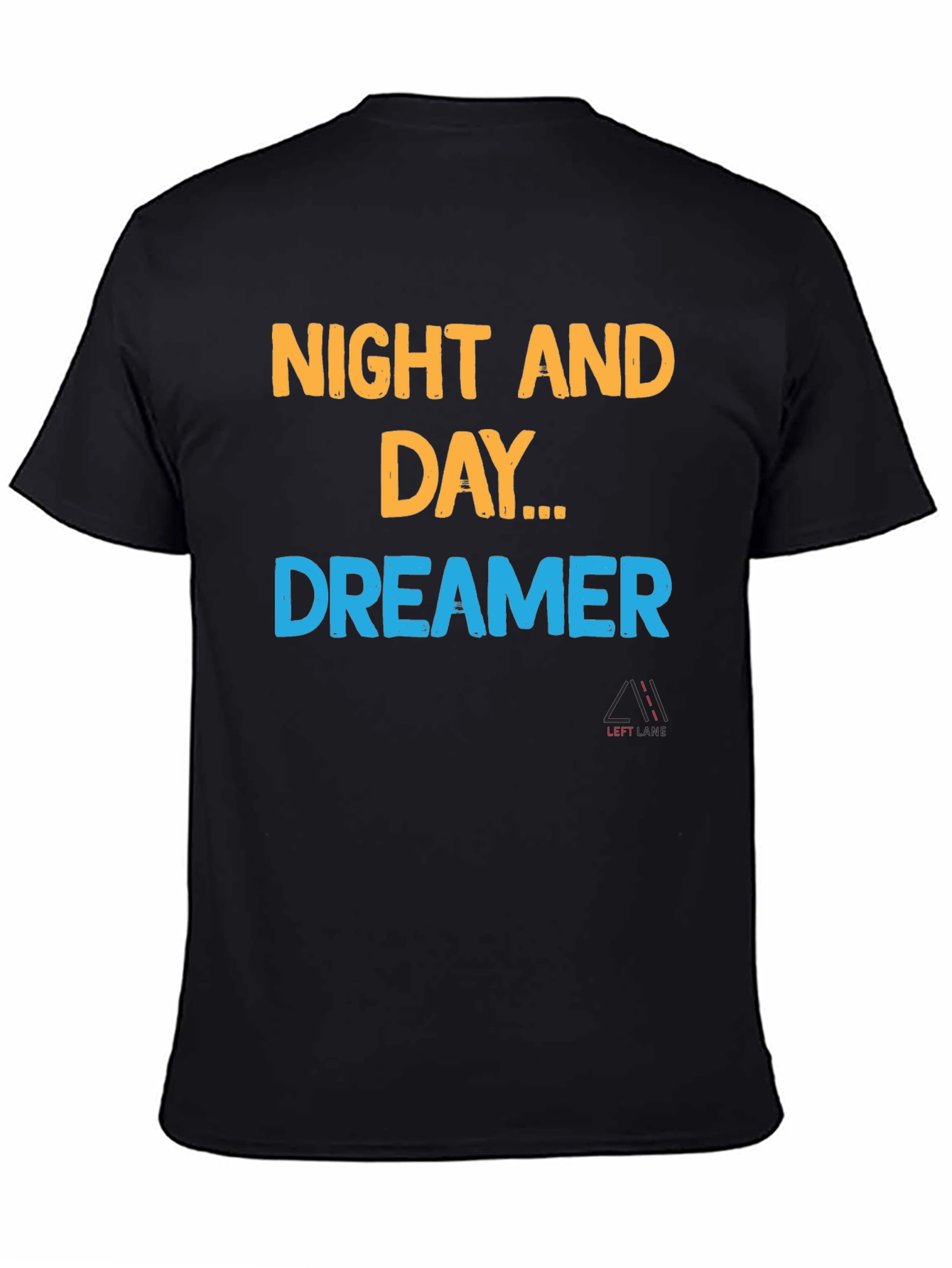 Black Night and Day Dreamer Black T-Shirt view 4