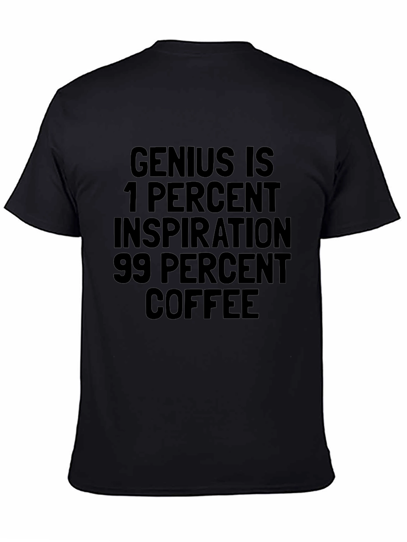 Black Coffee Inspiration Tee - Black Cotton view 4