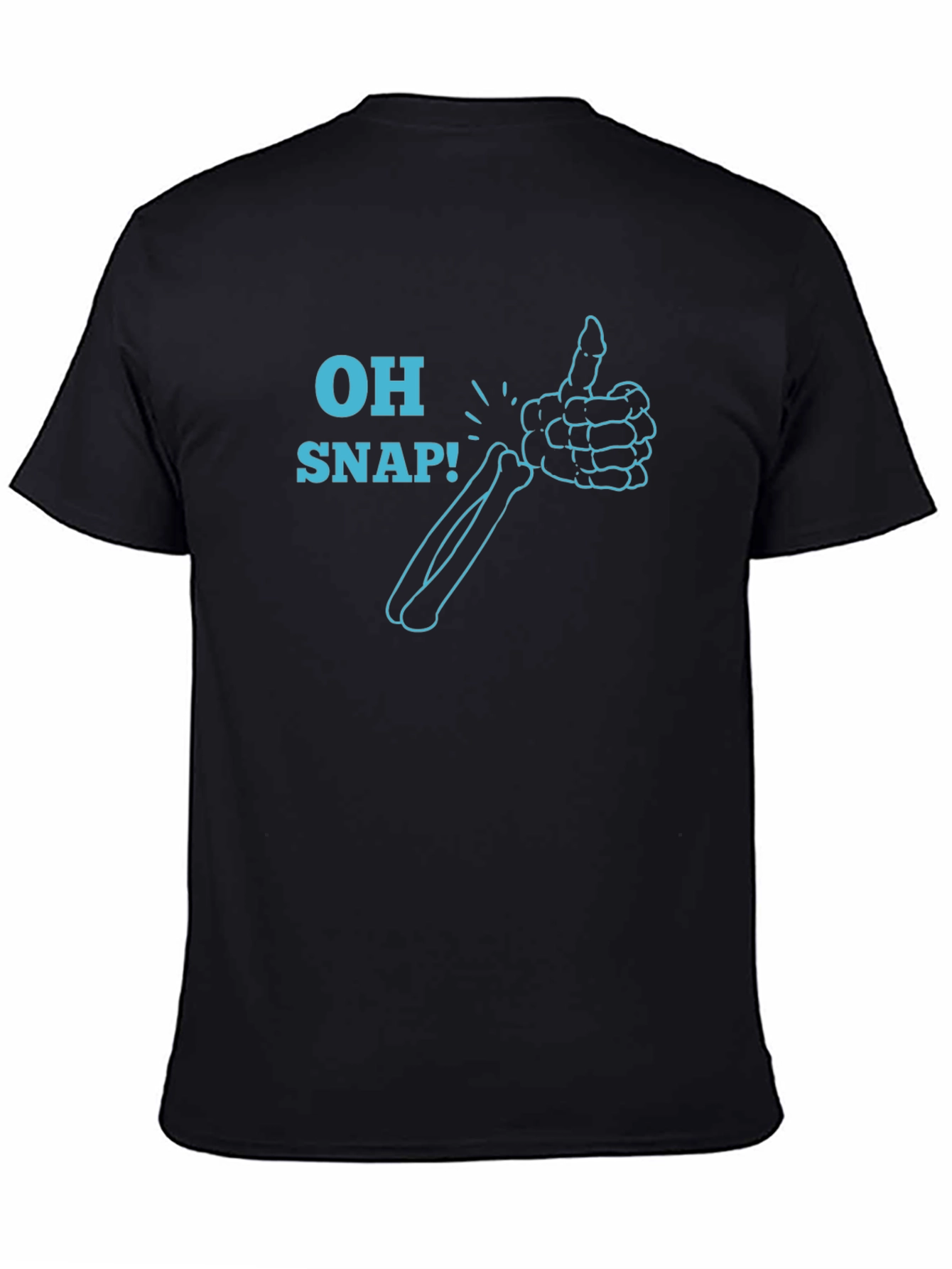 Black Oh Snap! Funny Bone Graphic Tee - Broken Arm Humor view 4