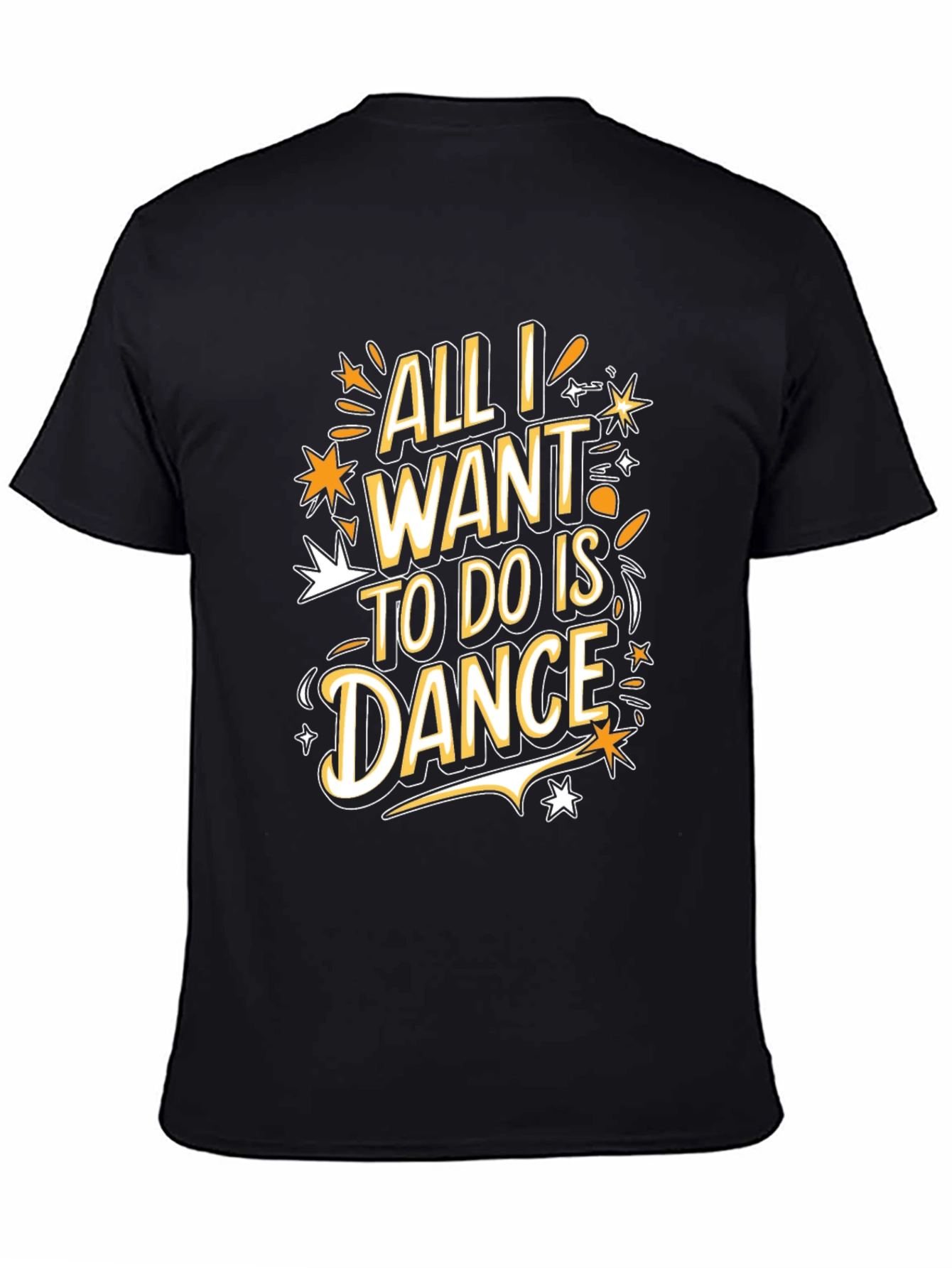 Black Dance Lover's Tee - All I Want To Do Is Dance Graphic T-Shirt view 4