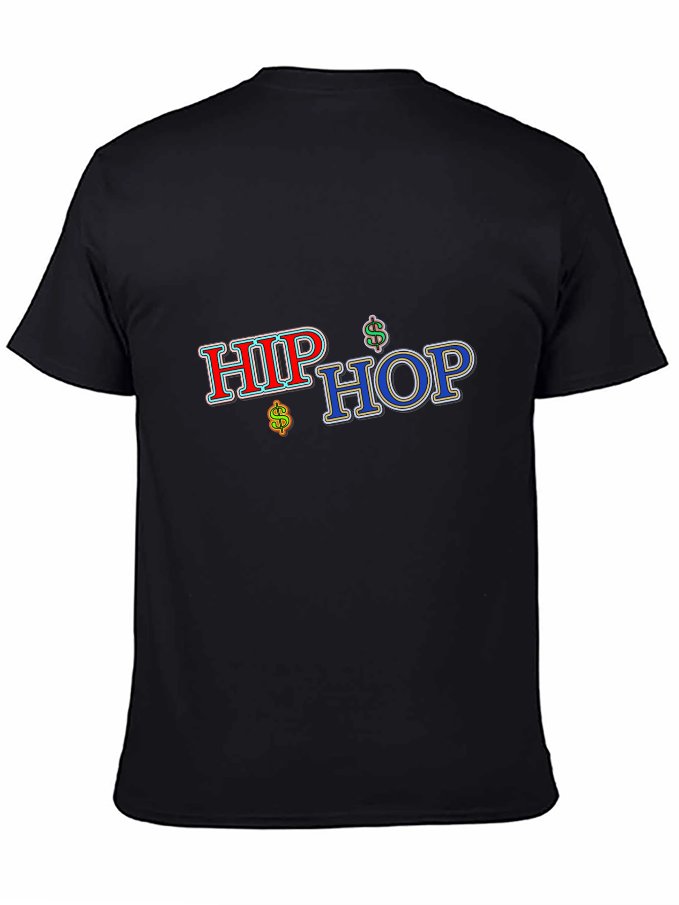 Black Hip Hop Black T-Shirt view 4