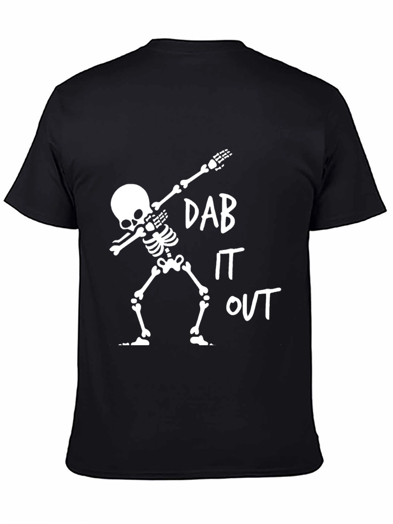 Dab It Out Skeleton Tee - Cool Graphic Print - 4