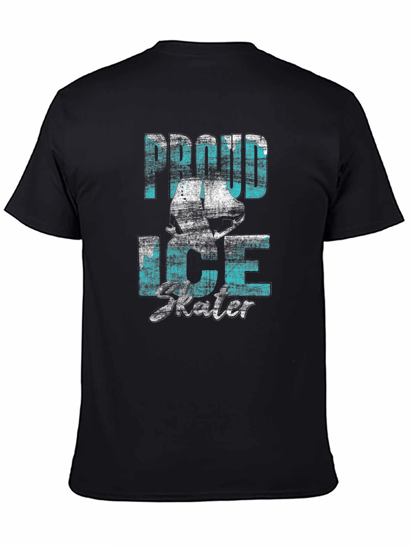 Black Proud Ice Skater Graphic Tee - Black Cotton Blend view 4