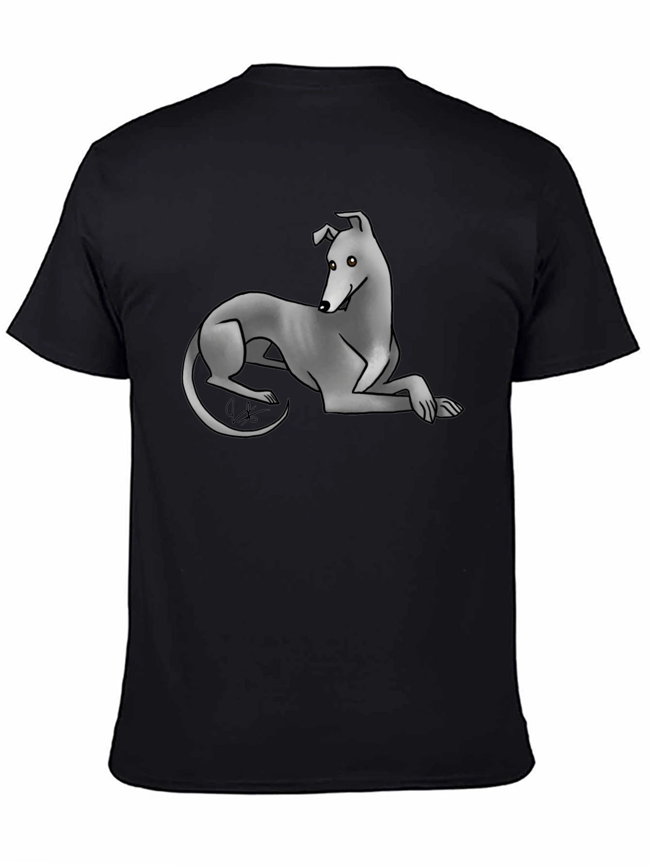 Greyhound Graphic Tee - Cool Dog Lover Shirt - 4