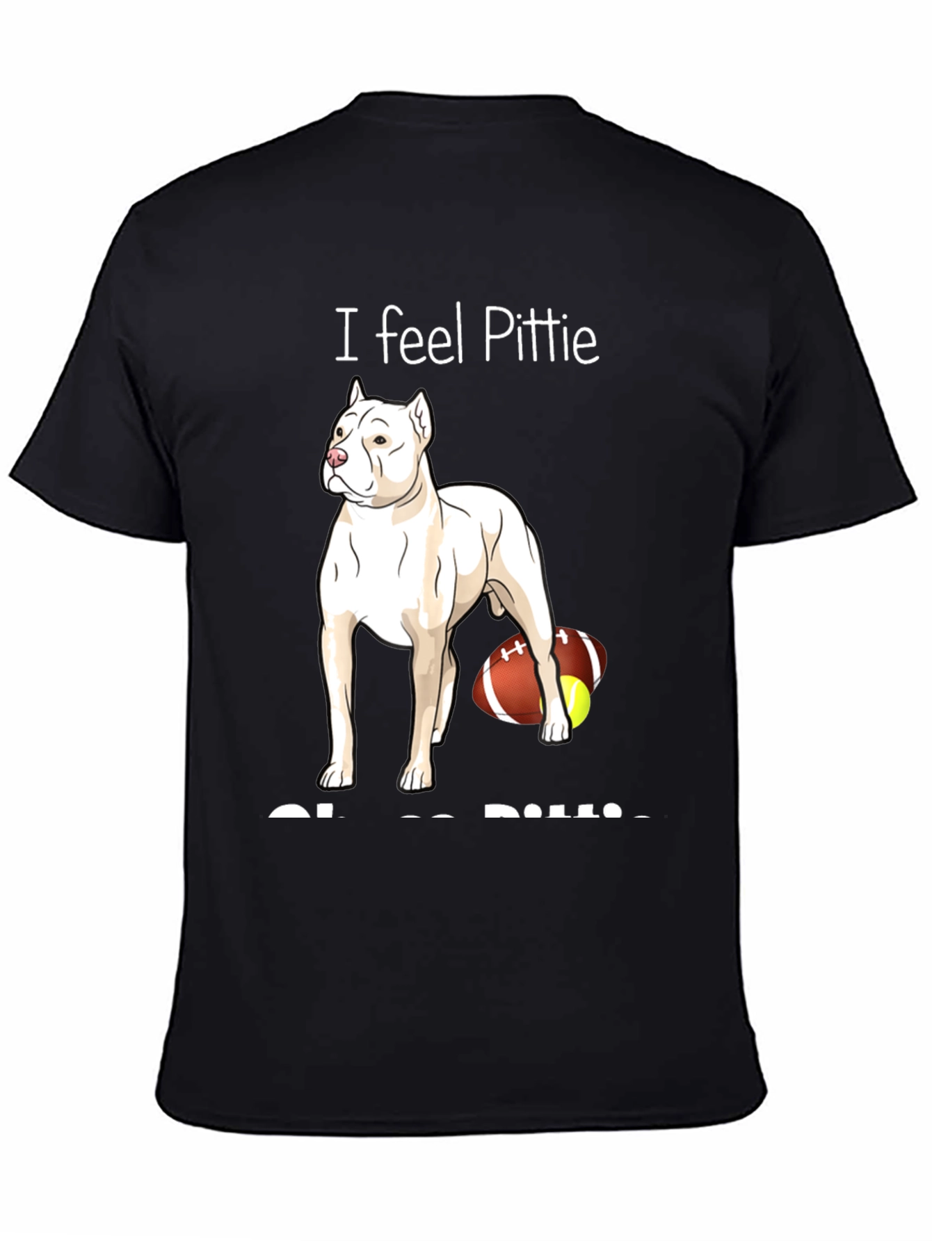 Black I Feel Pittie T-Shirt view 4