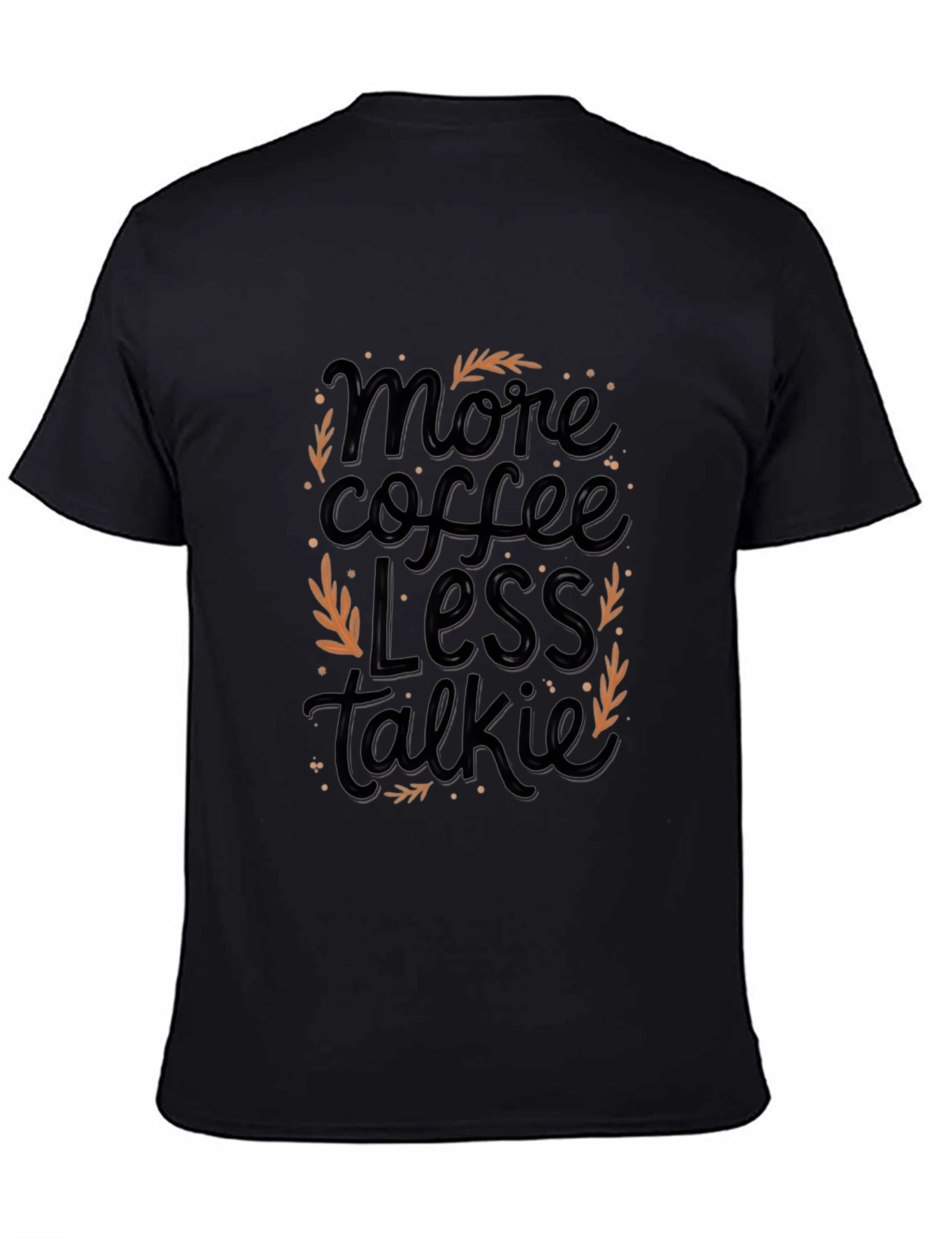 Black More Coffee Less Talkie Graphic Tee view 4