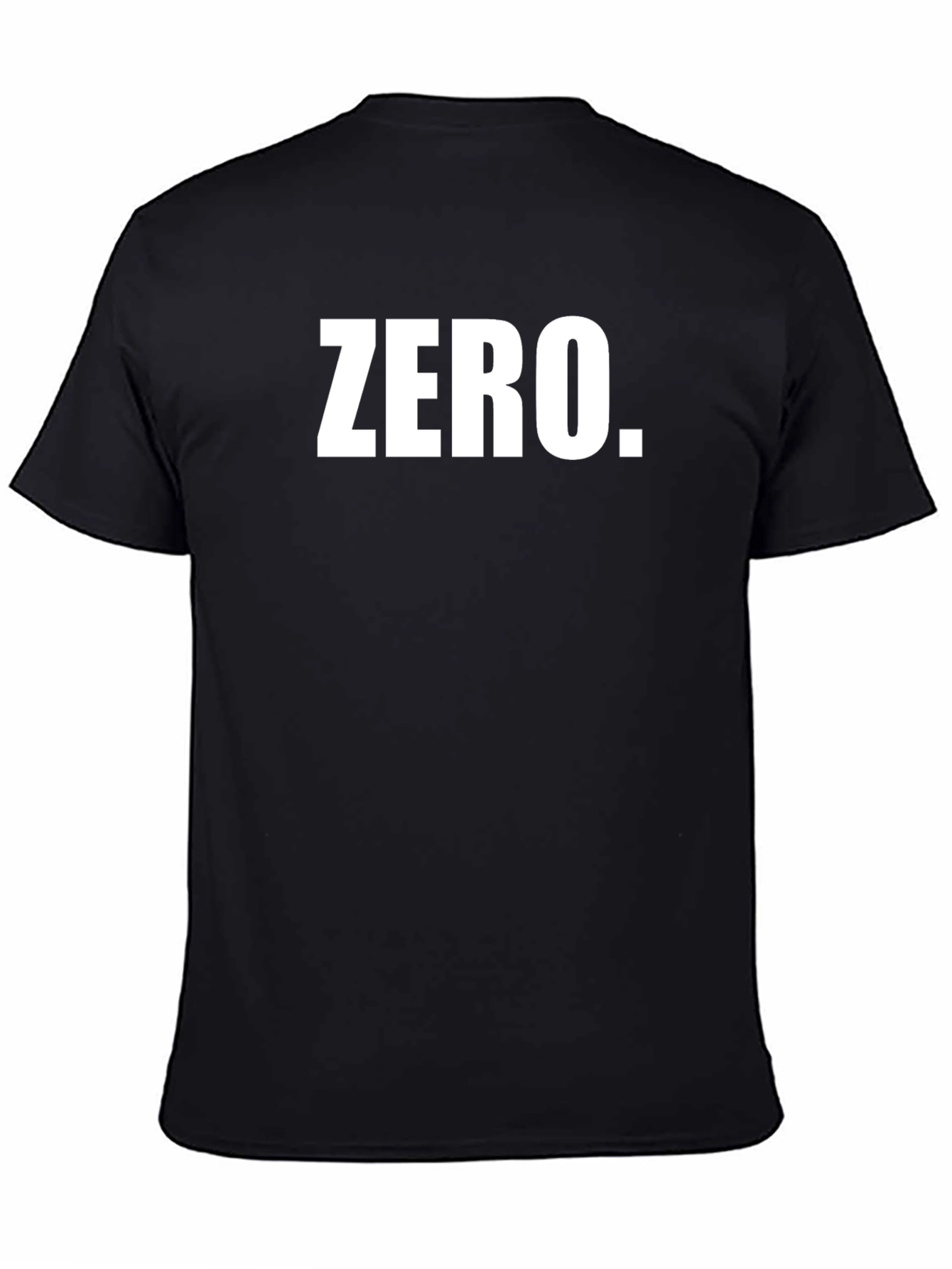 Black Zero Graphic Tee - Bold Statement T-Shirt view 4