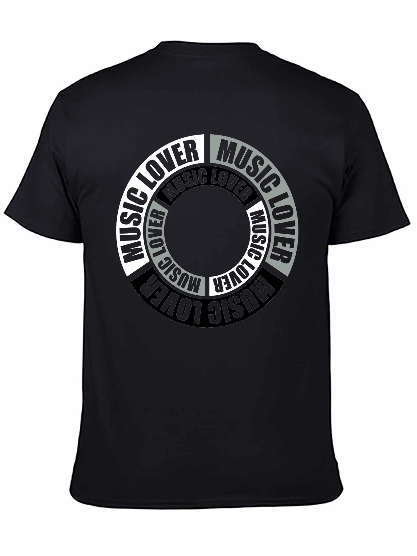 Black Music Lover Graphic T-Shirt - Stylish & Comfortable view 4