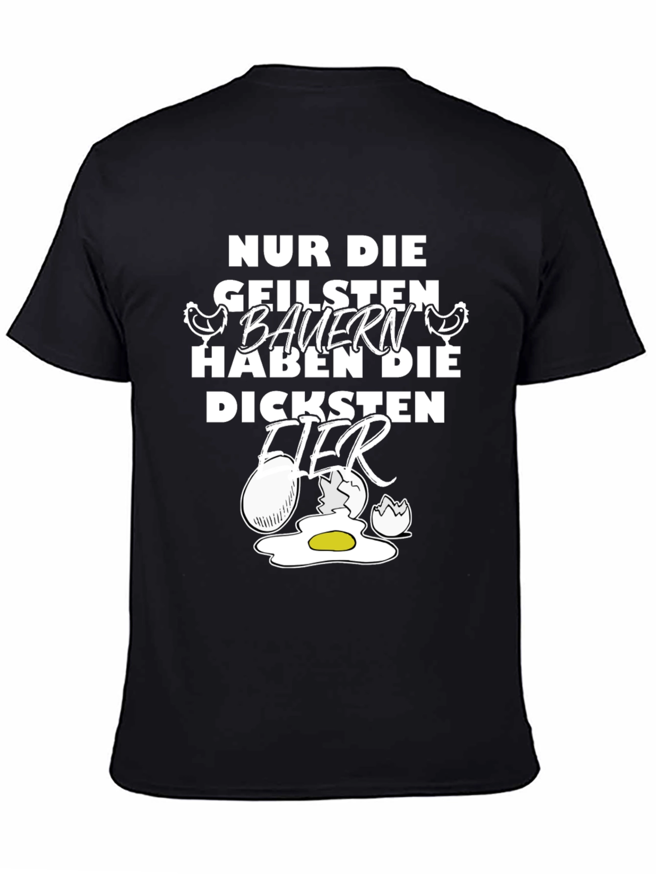 Black Funny German Farmer's Graphic T-Shirt view 4