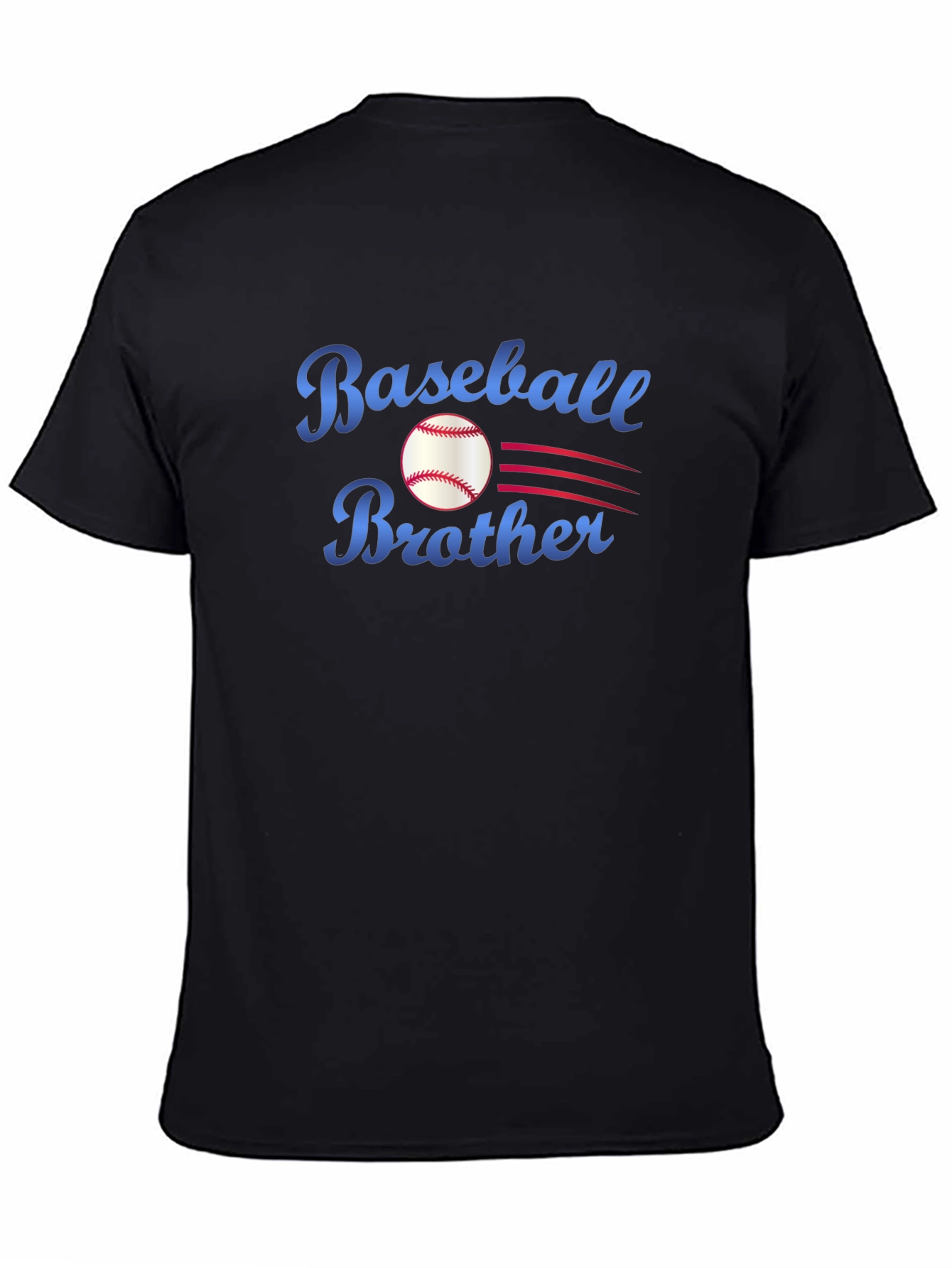 Black Baseball Brother T-Shirt - Stylish Sports Tee view 4