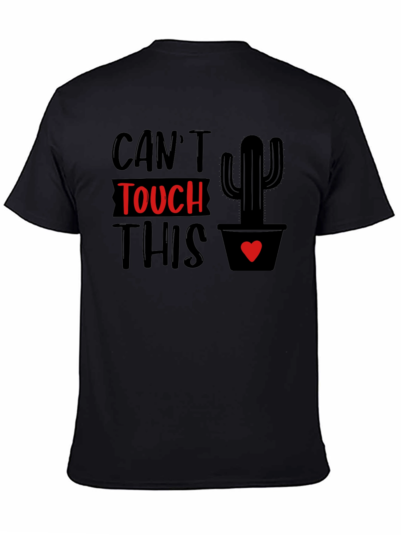 Black Can't Touch This Cactus Graphic Tee view 4