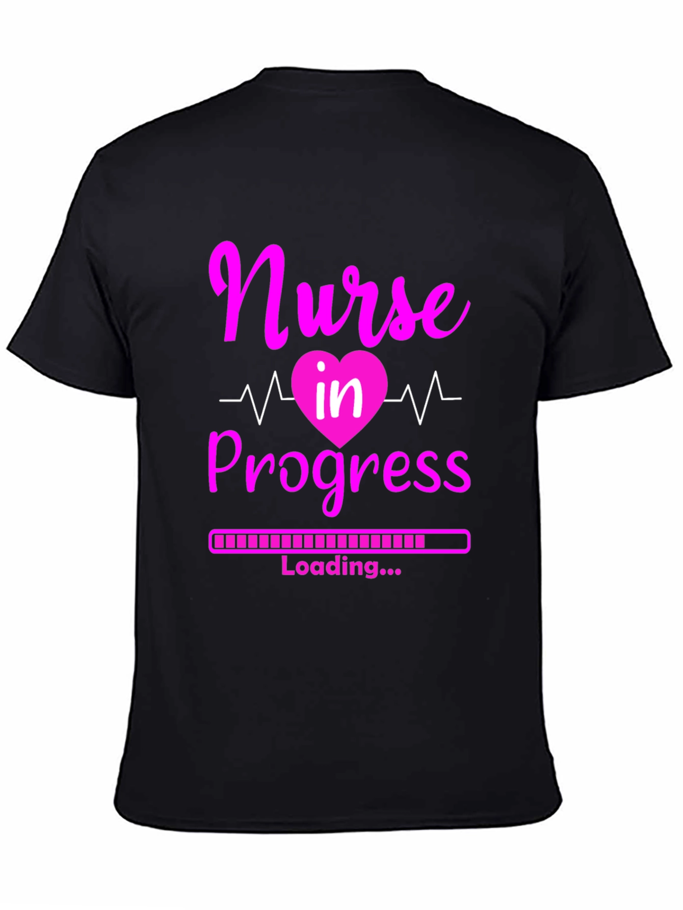 Black Nurse in Progress T-Shirt - Future Healthcare Hero view 4
