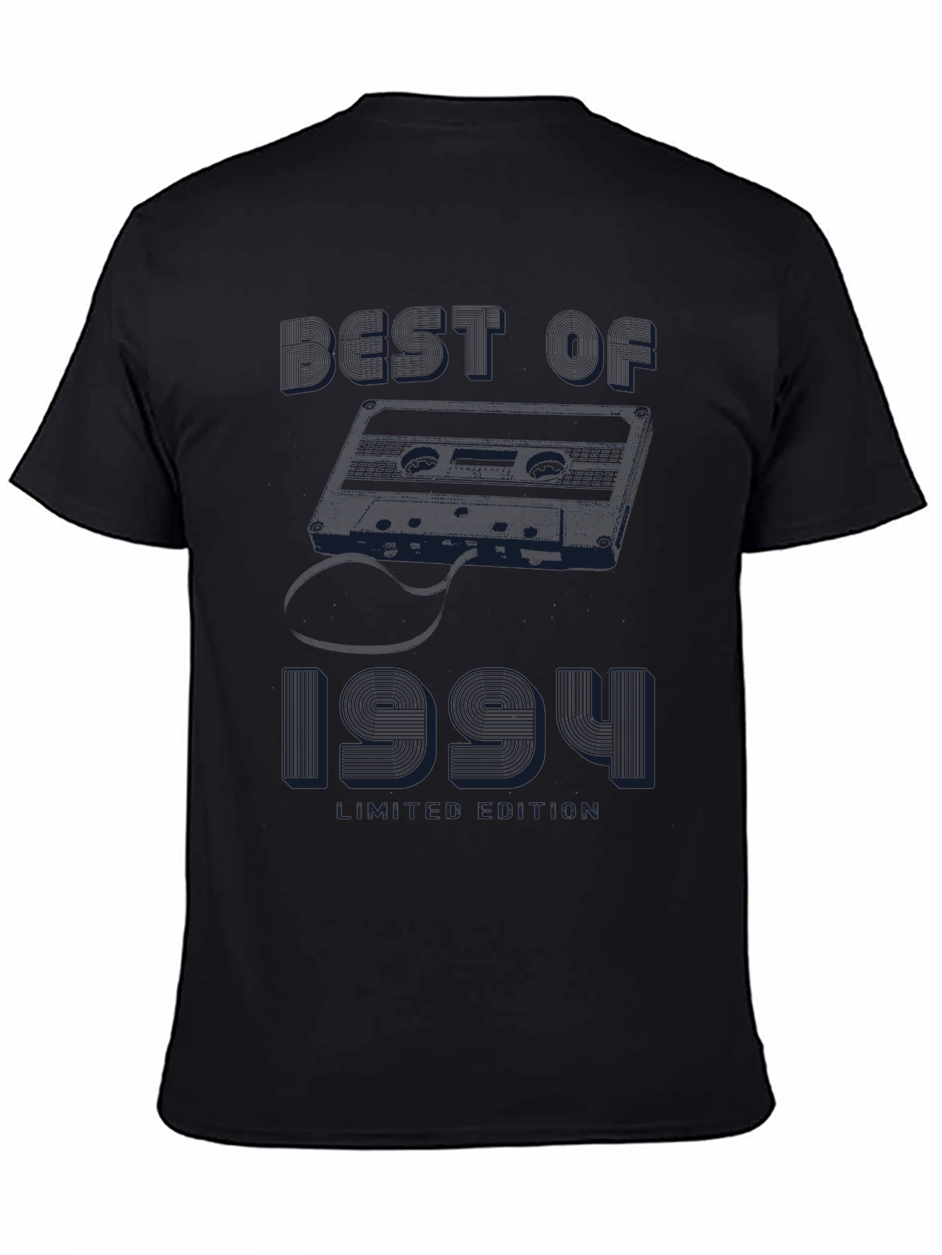 Black Best of 1994 Cassette Tape Graphic T-Shirt view 4