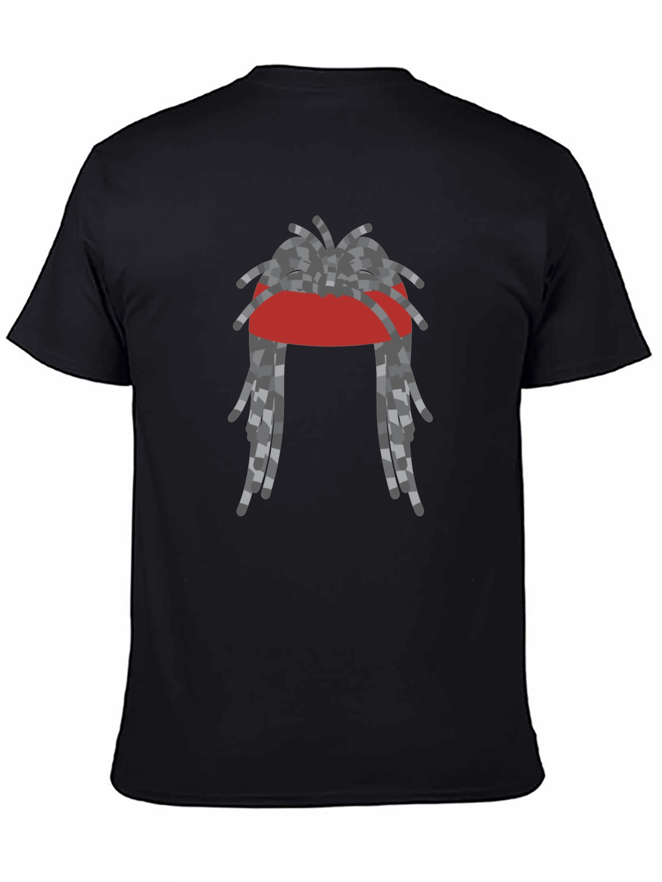 Black Rasta Dreadlocks Graphic T-Shirt - Cool Streetwear Style view 4