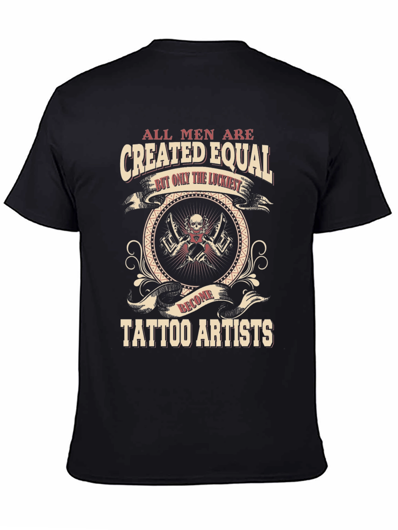 Black Tattoo Artist Graphic Tee - All Men Created Equal view 4