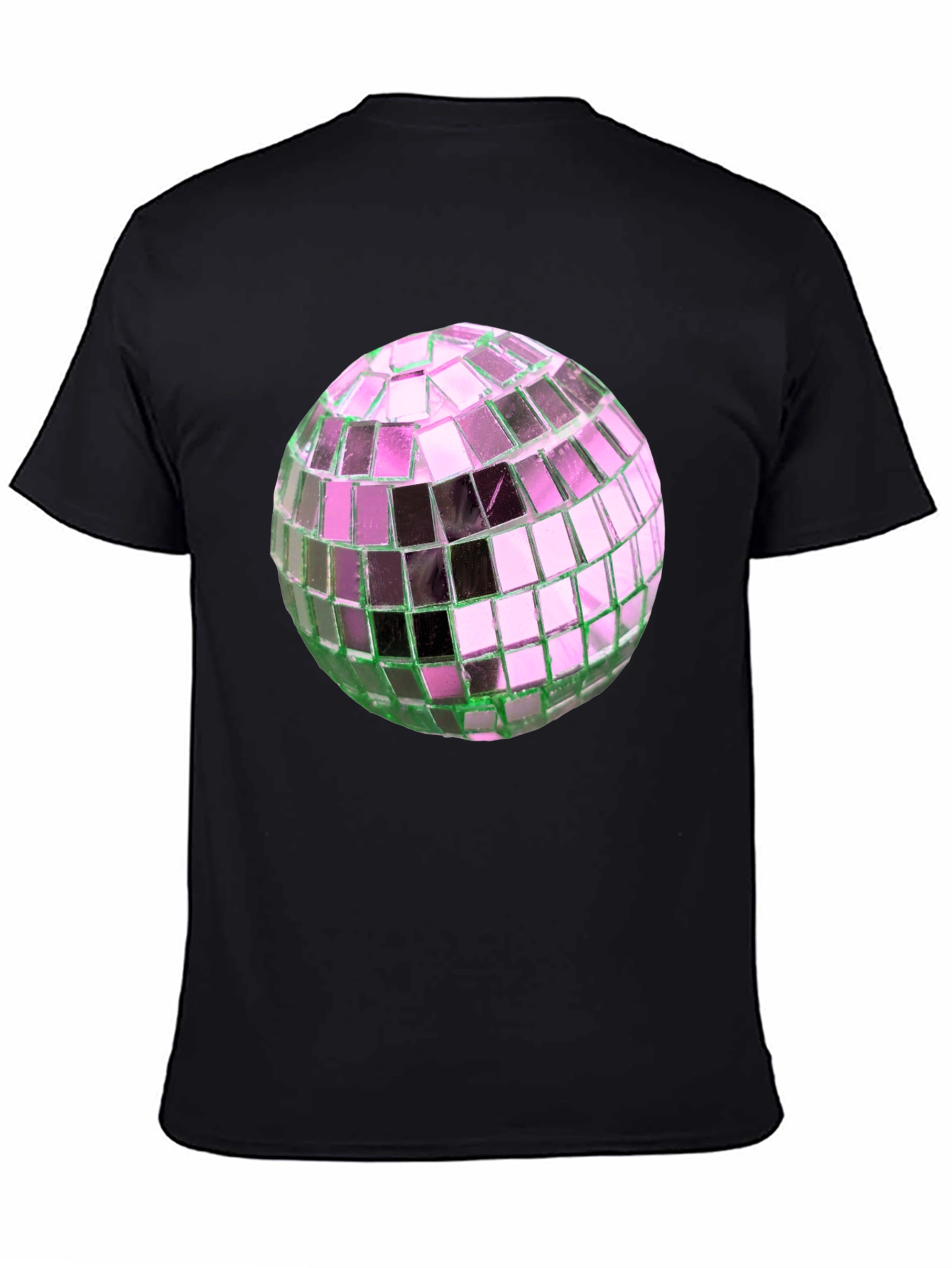 Black Disco Ball Graphic Tee - Party Ready Style view 4