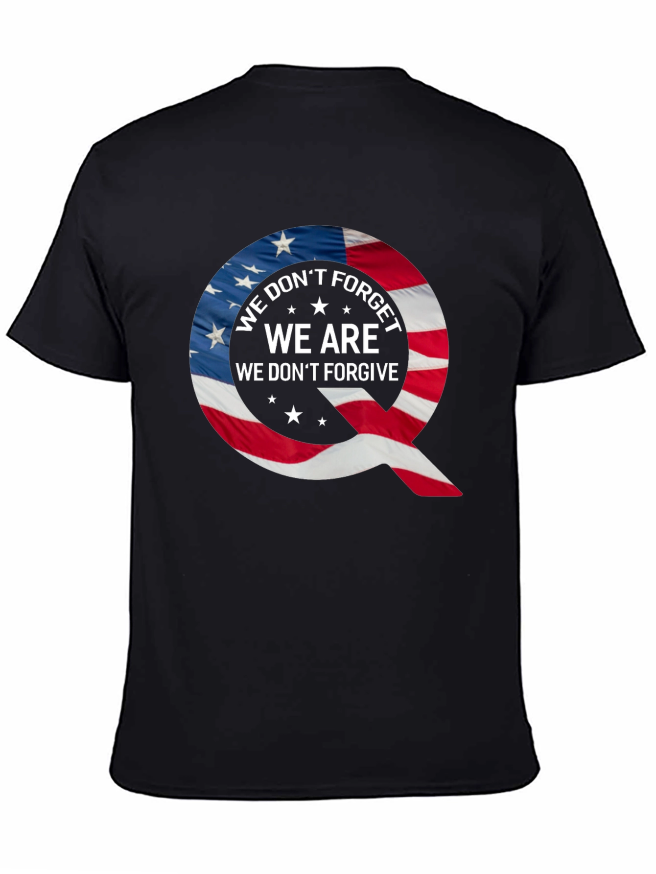 Black Q Patriotic T-Shirt: We Don't Forget view 4