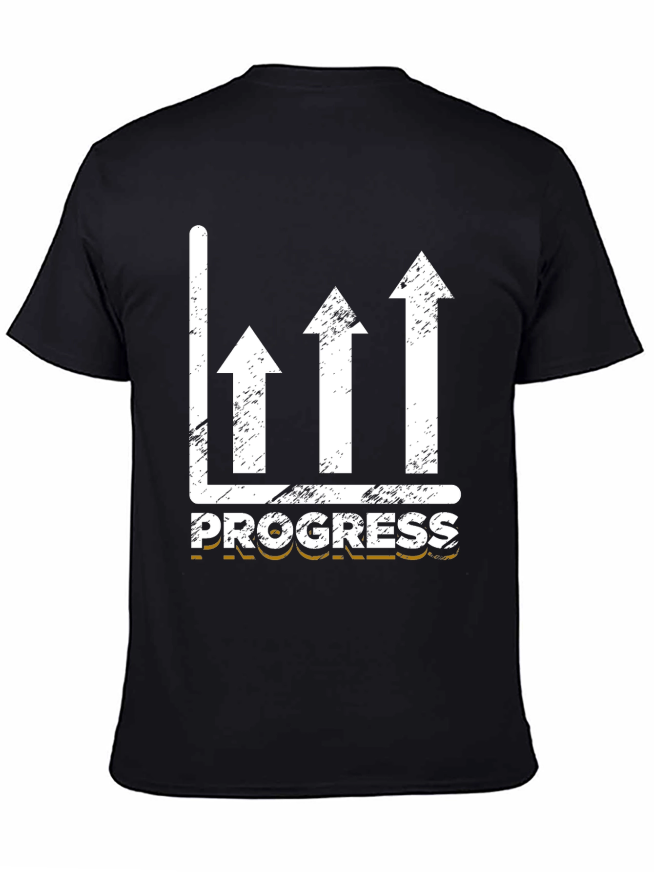 Black Progress Arrow Graphic T-Shirt view 4