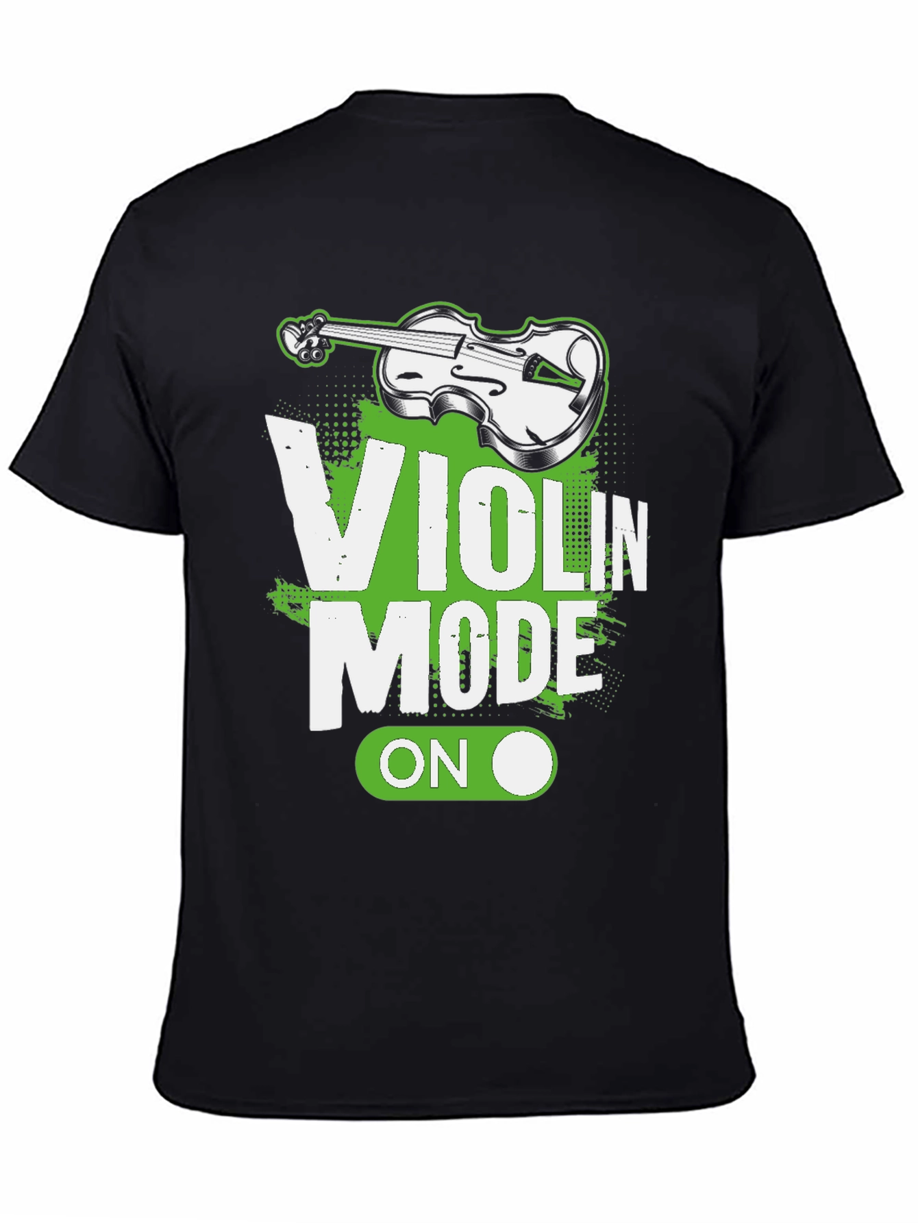 Black Violin Mode On Graphic Tee - Black view 4