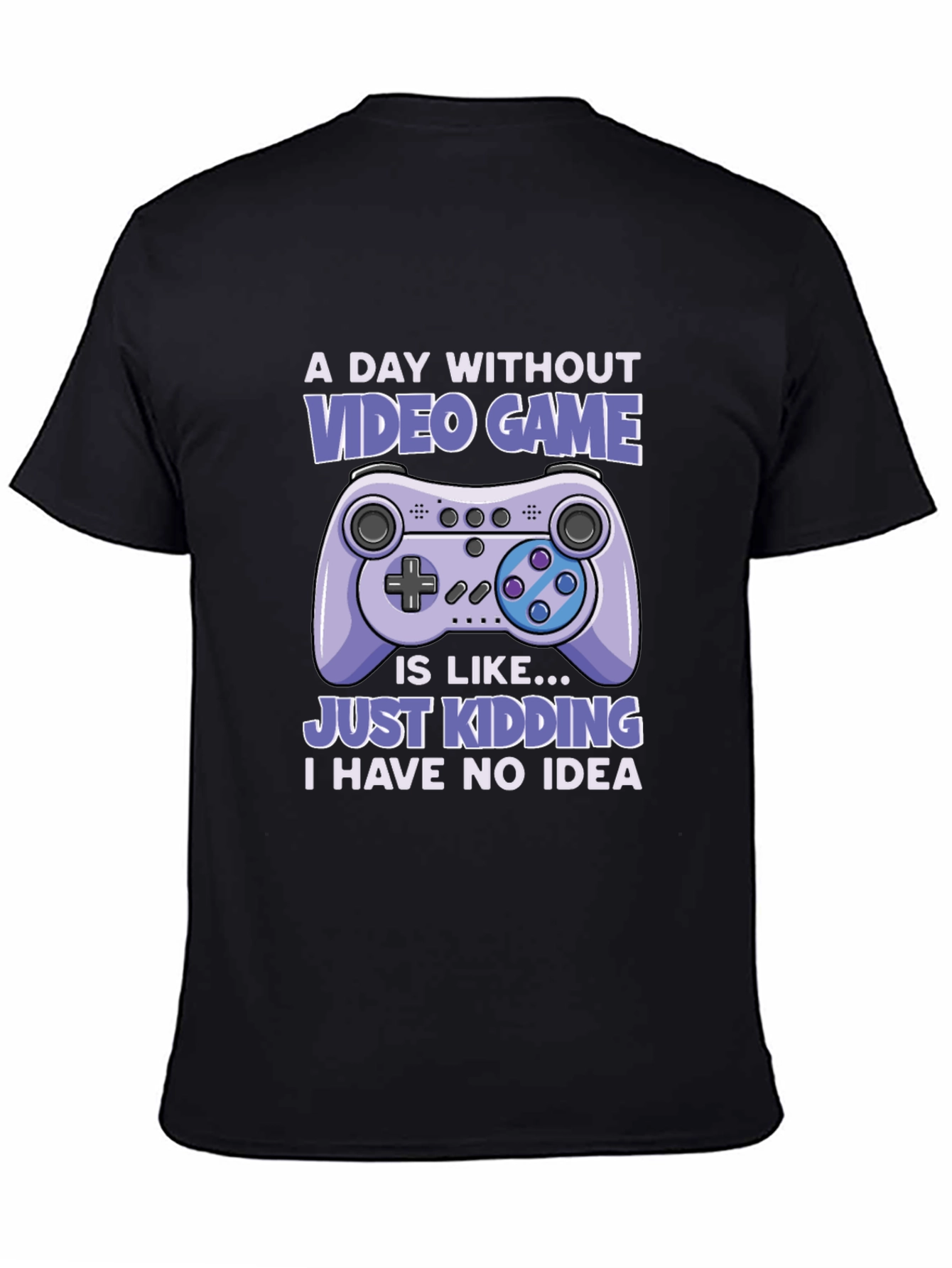 Black Funny Video Game T-Shirt - Gamer Humor Tee view 4