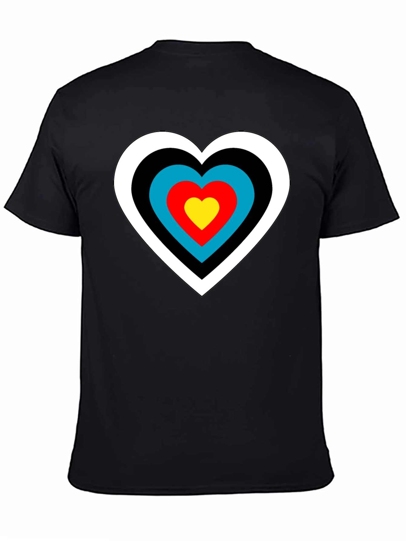Black Heart Target T-Shirt - Archery Love Tee view 4