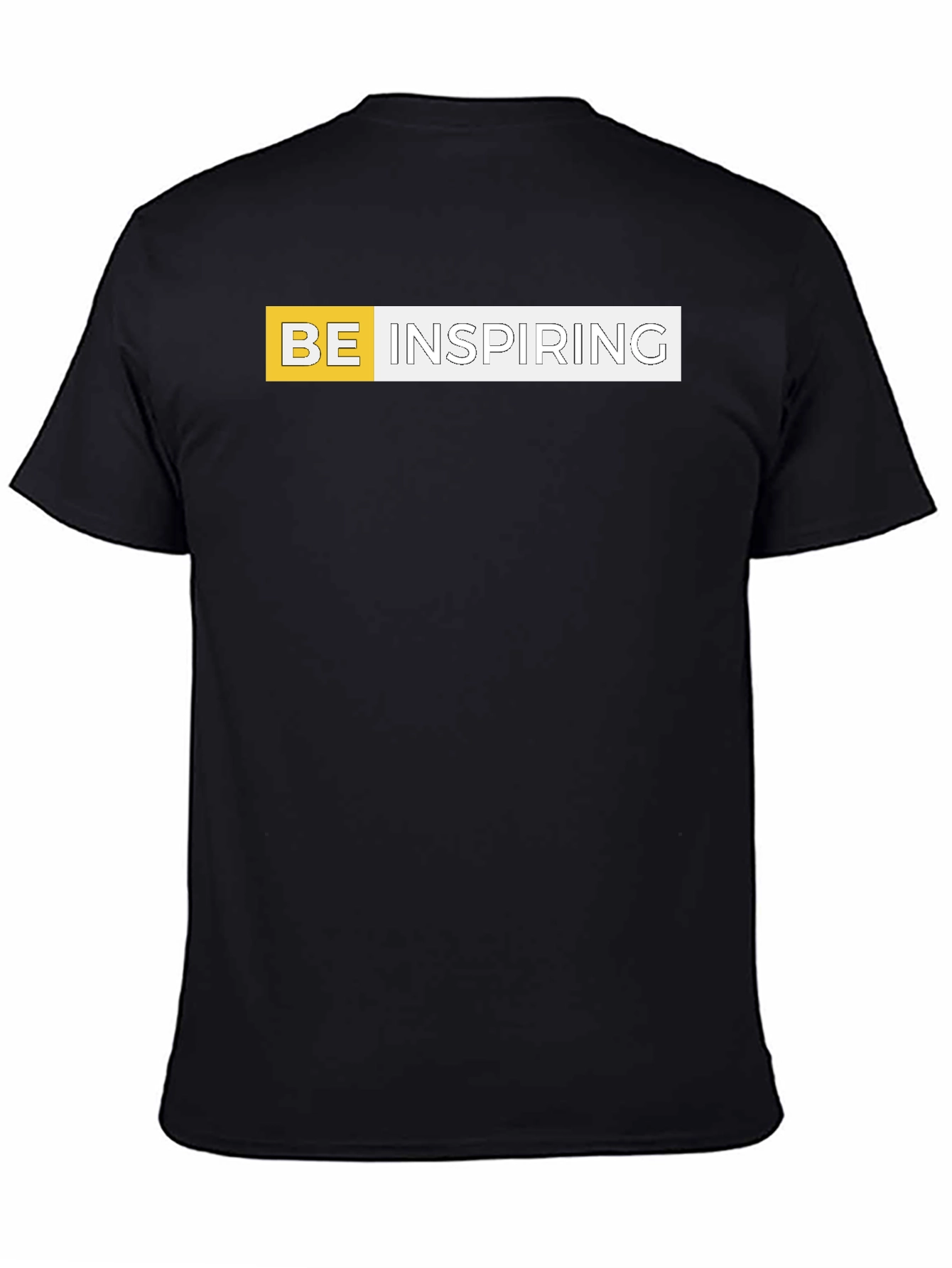 Black Be Inspiring Graphic Tee - Modern Comfort Fit view 4