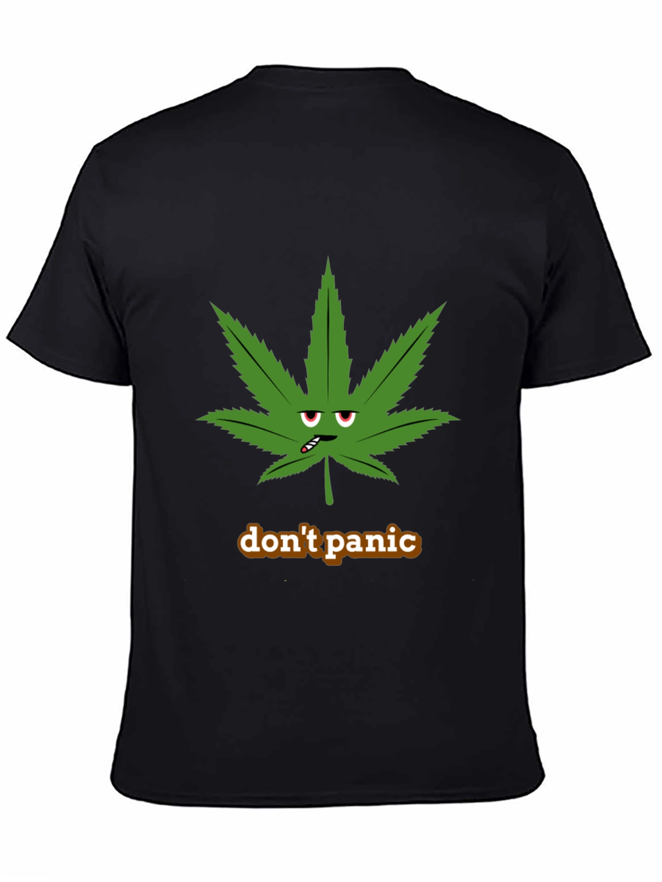 Don't Panic Weed Leaf T-Shirt - 4