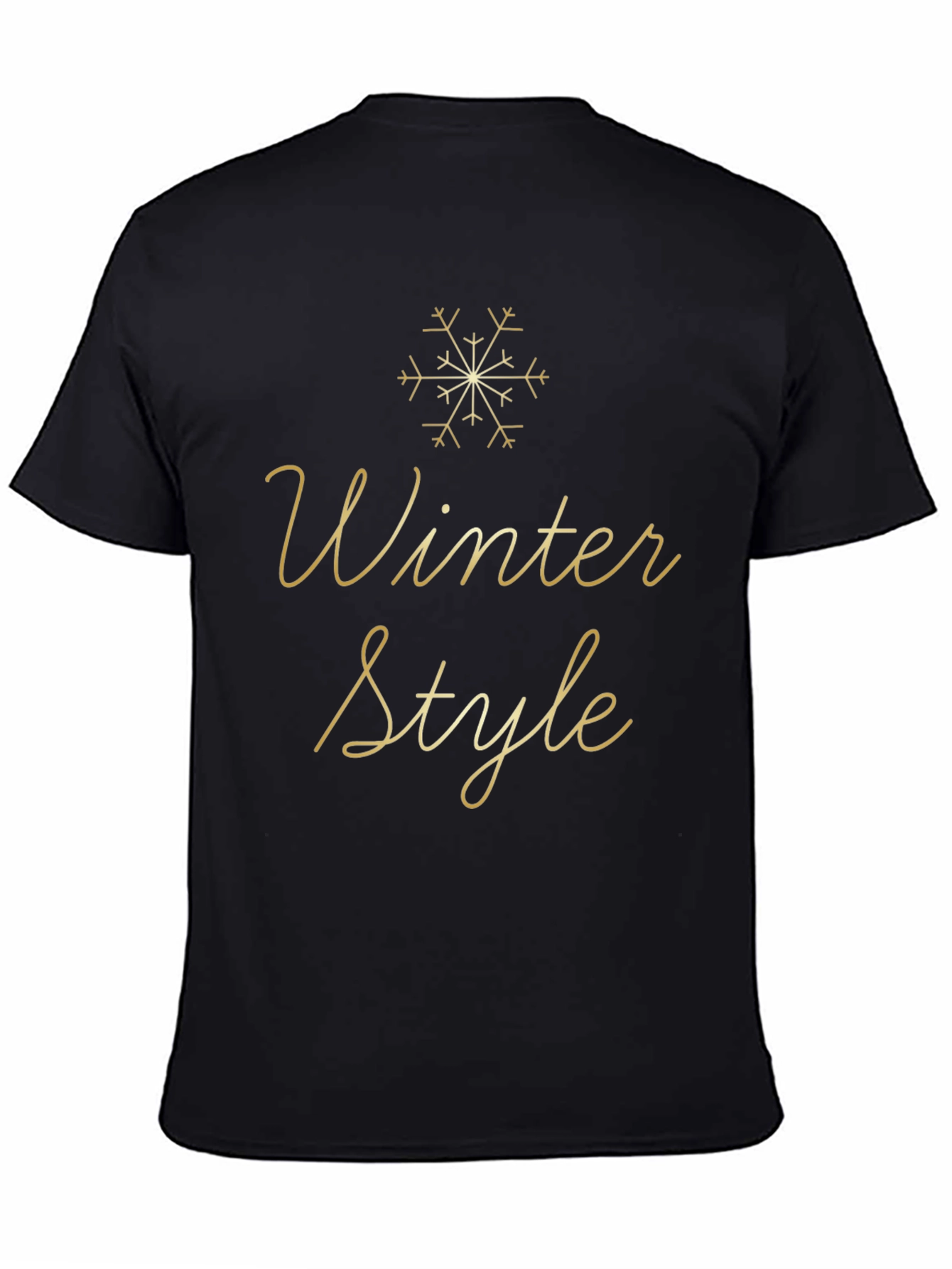 Black Winter Style Black T-Shirt view 4
