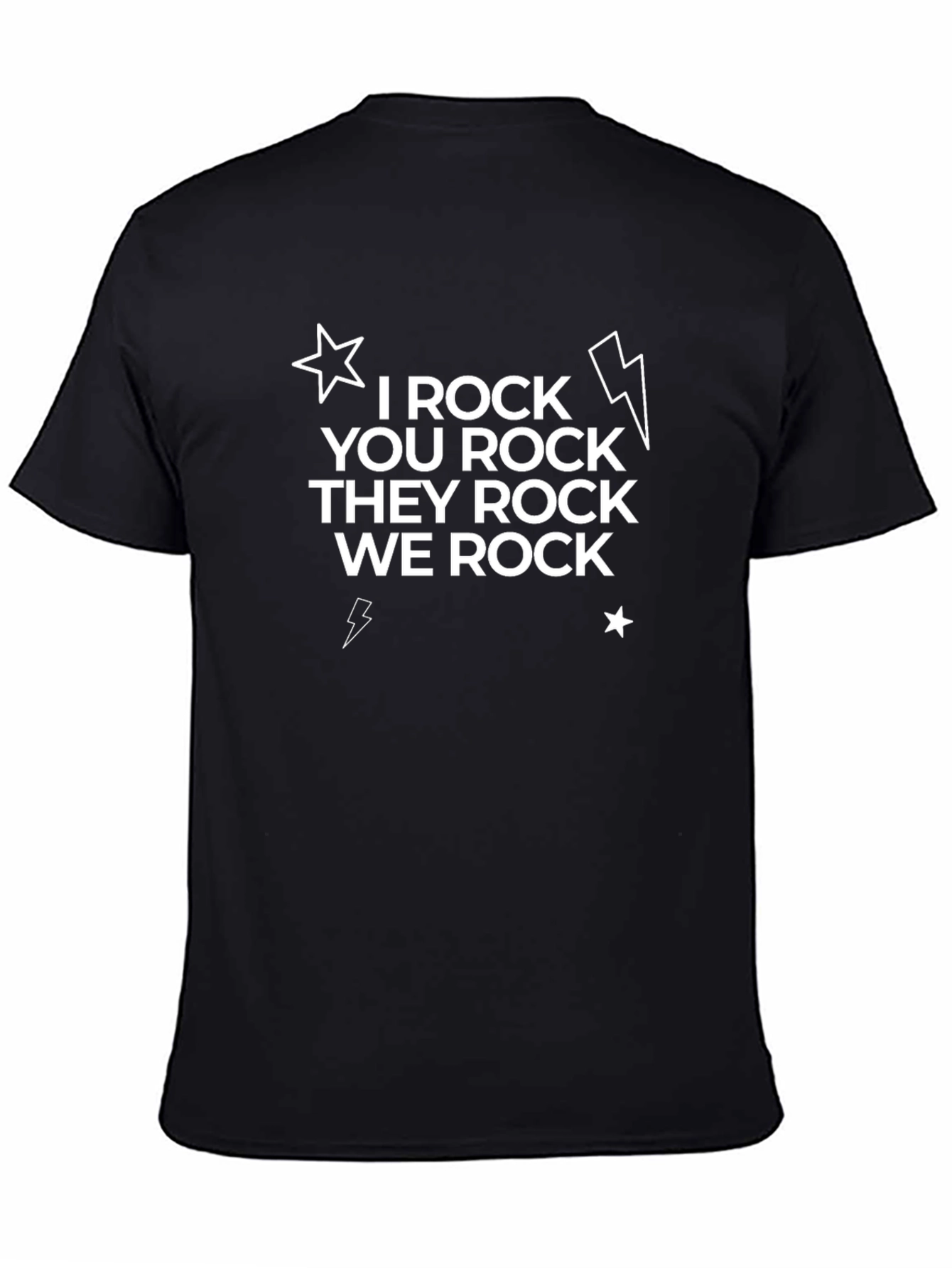 Black I Rock Graphic T-Shirt view 4