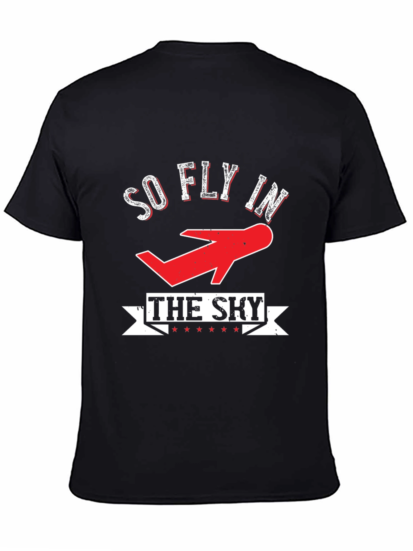 Black So Fly in the Sky Graphic T-Shirt view 4