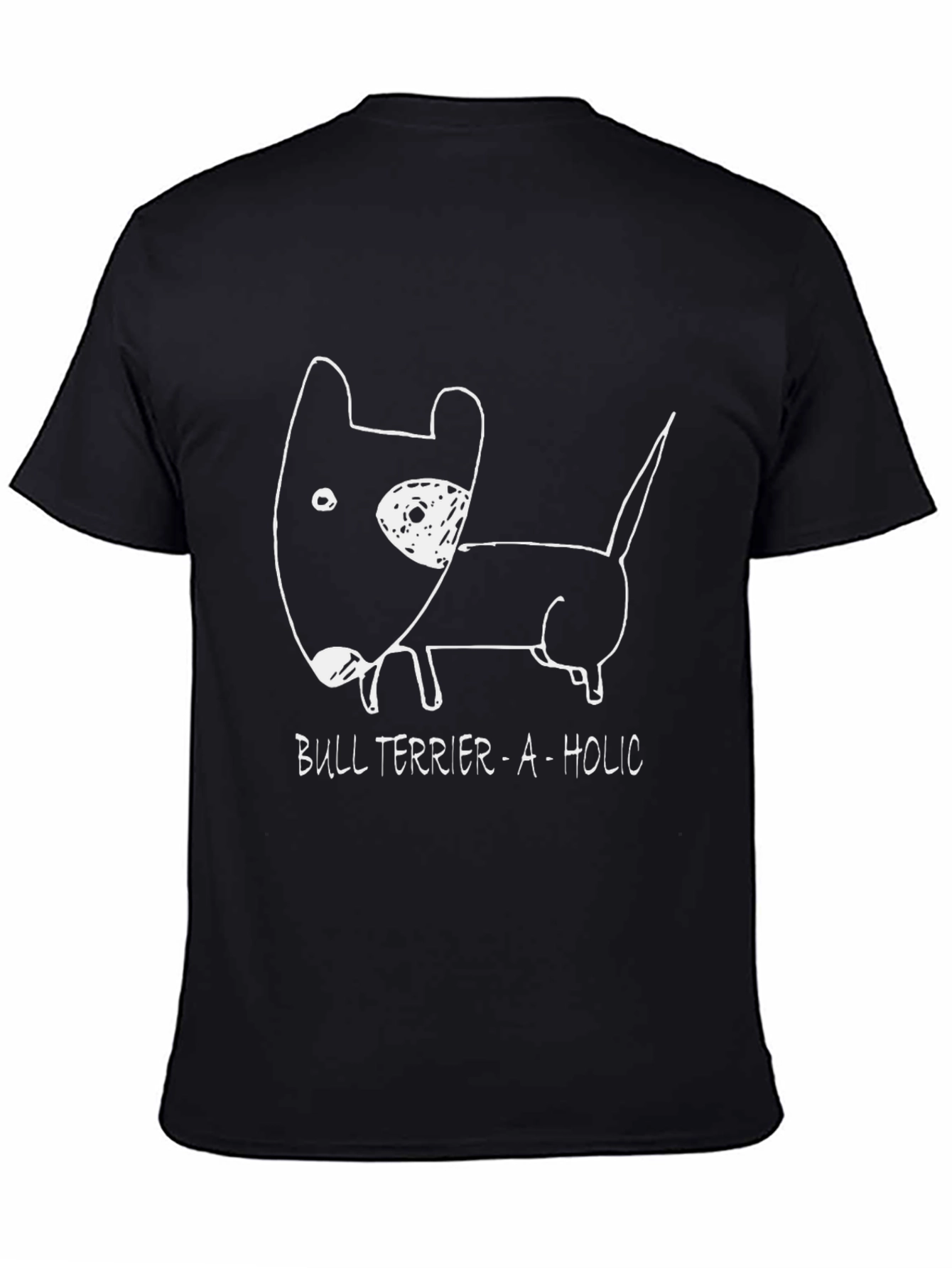 Black Bull Terrier-A-Holic Black Graphic Tee view 4