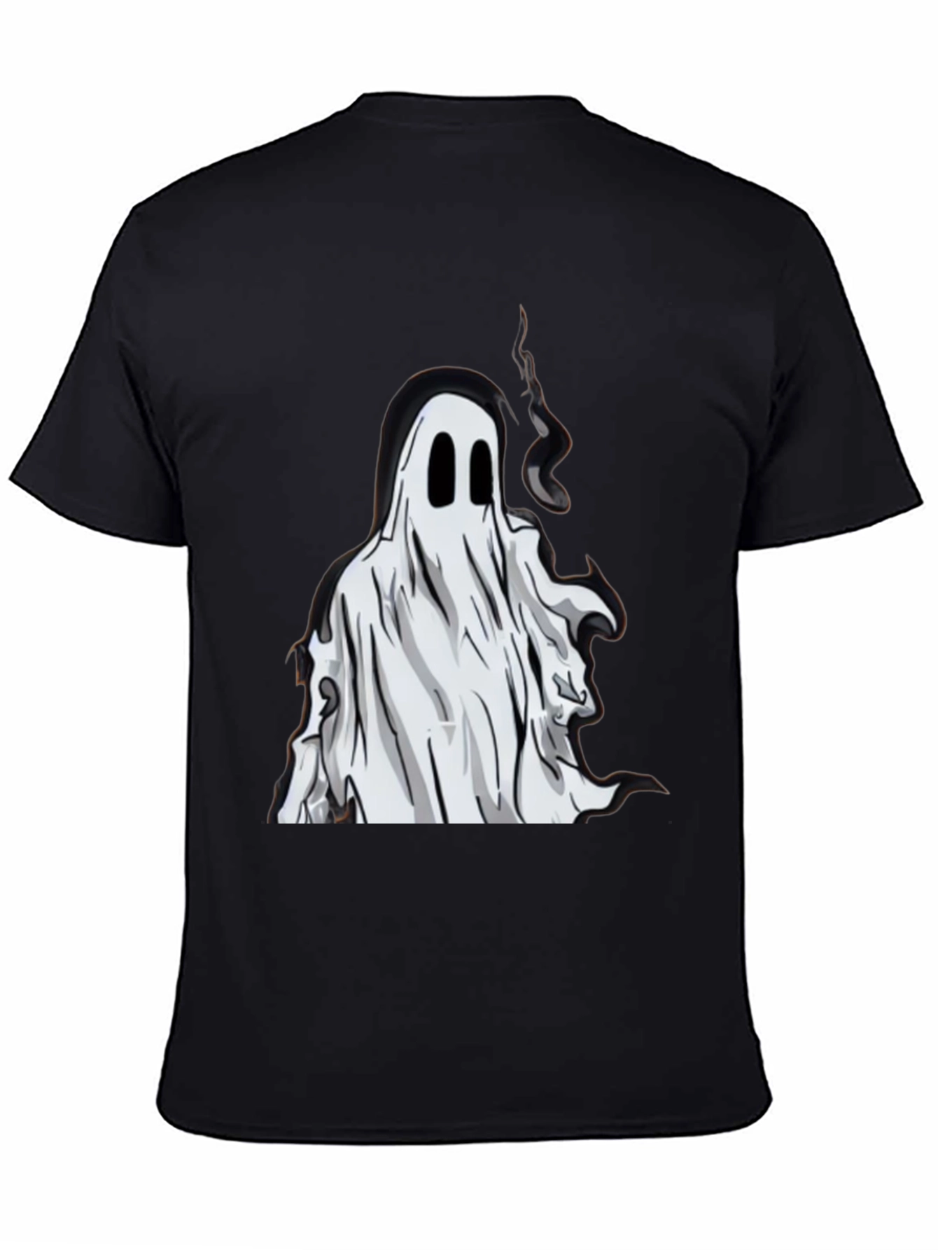 Black Ghost Graphic Tee - Spooky Season Style view 4