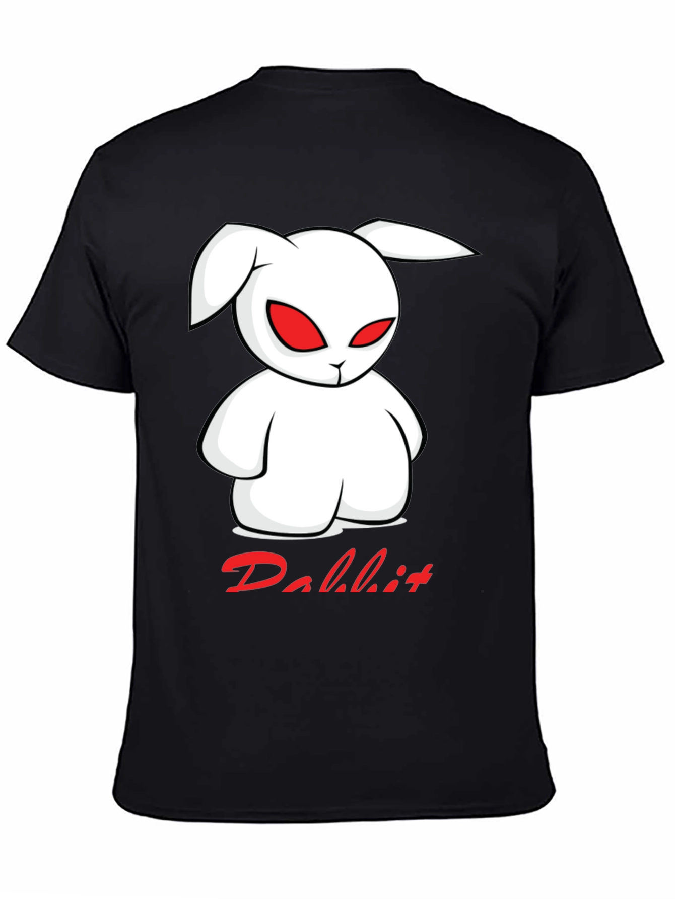 Black Rabbit Graphic Print T-Shirt view 4
