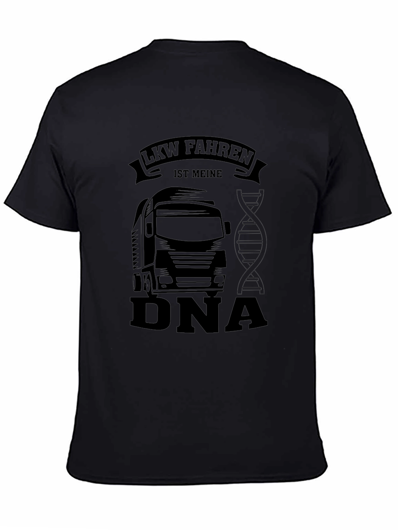 Black Trucker DNA Black T-Shirt view 4
