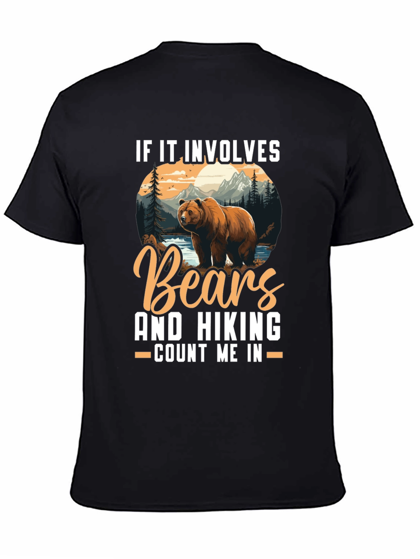 Black Bears & Hiking T-Shirt - Count Me In view 4